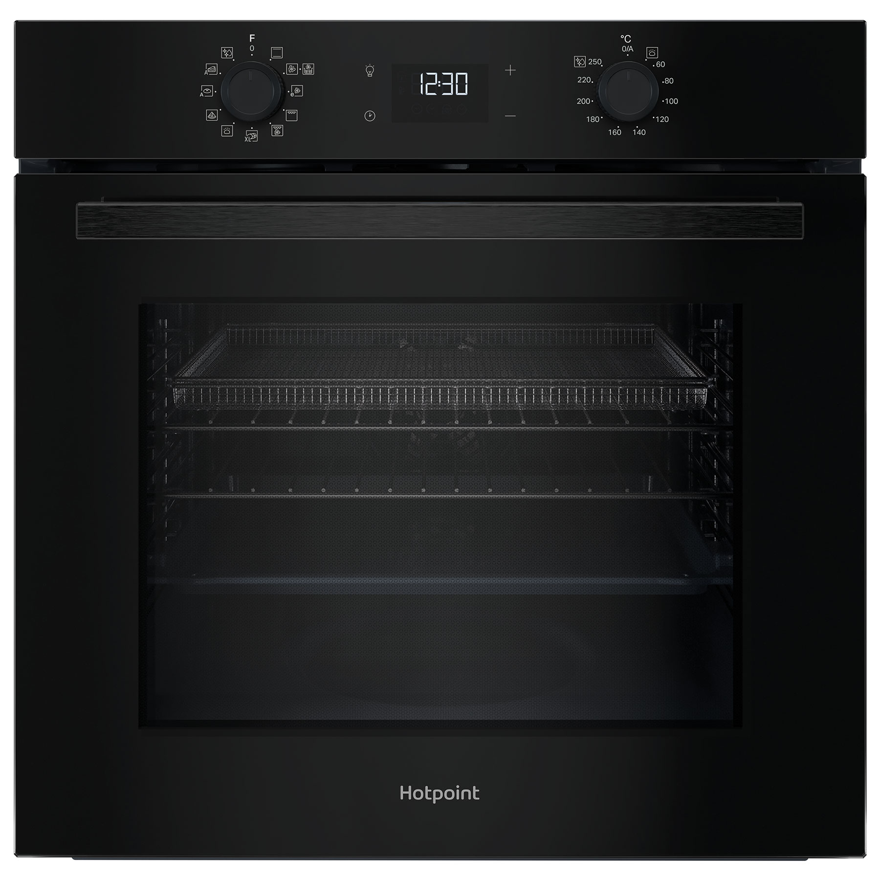 Hotpoint HO458HFB Built In Electric Single Oven in Black 71L