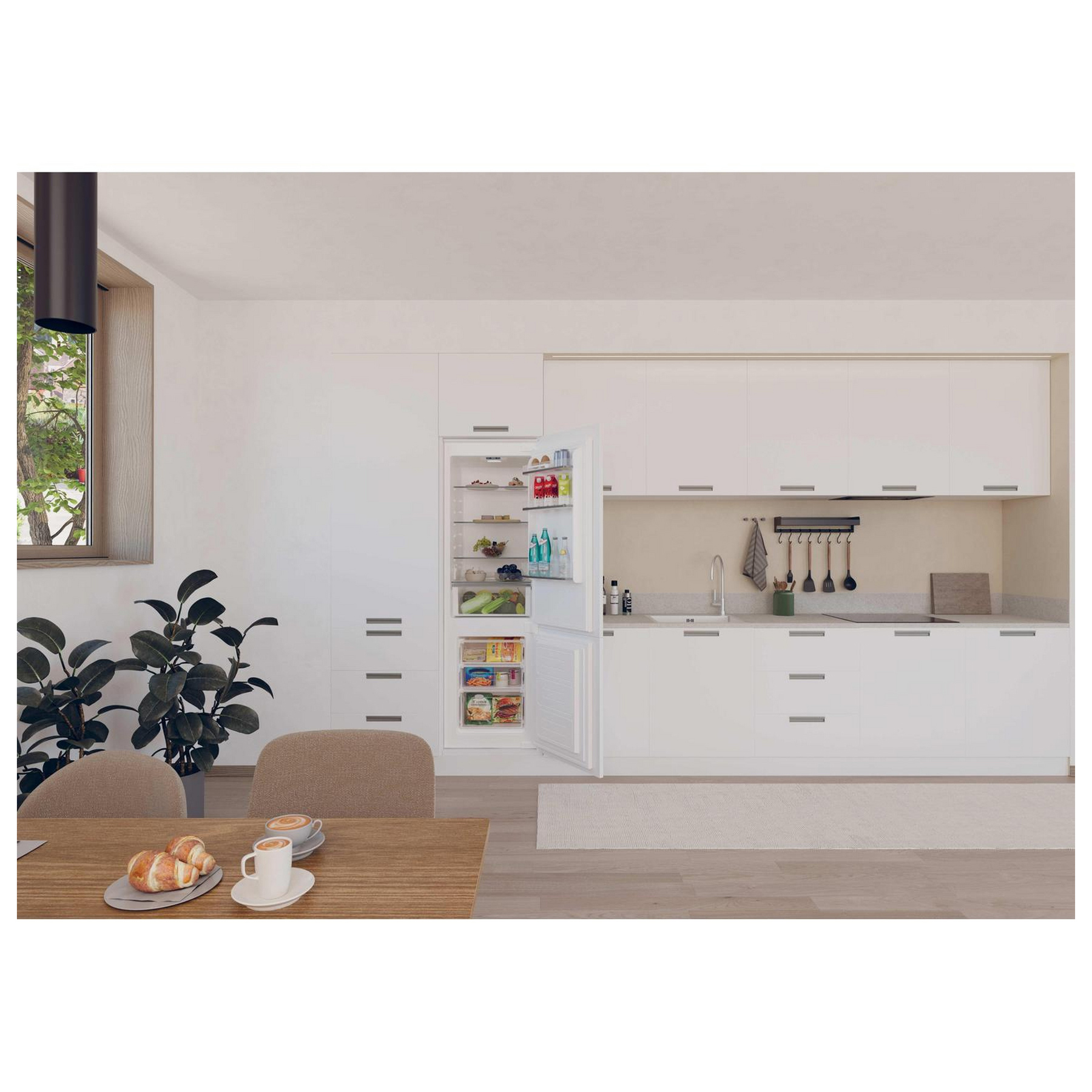 Hoover HOBBML18EK Integrated 70 30 Fridge Freezer 177cm High, photo 5