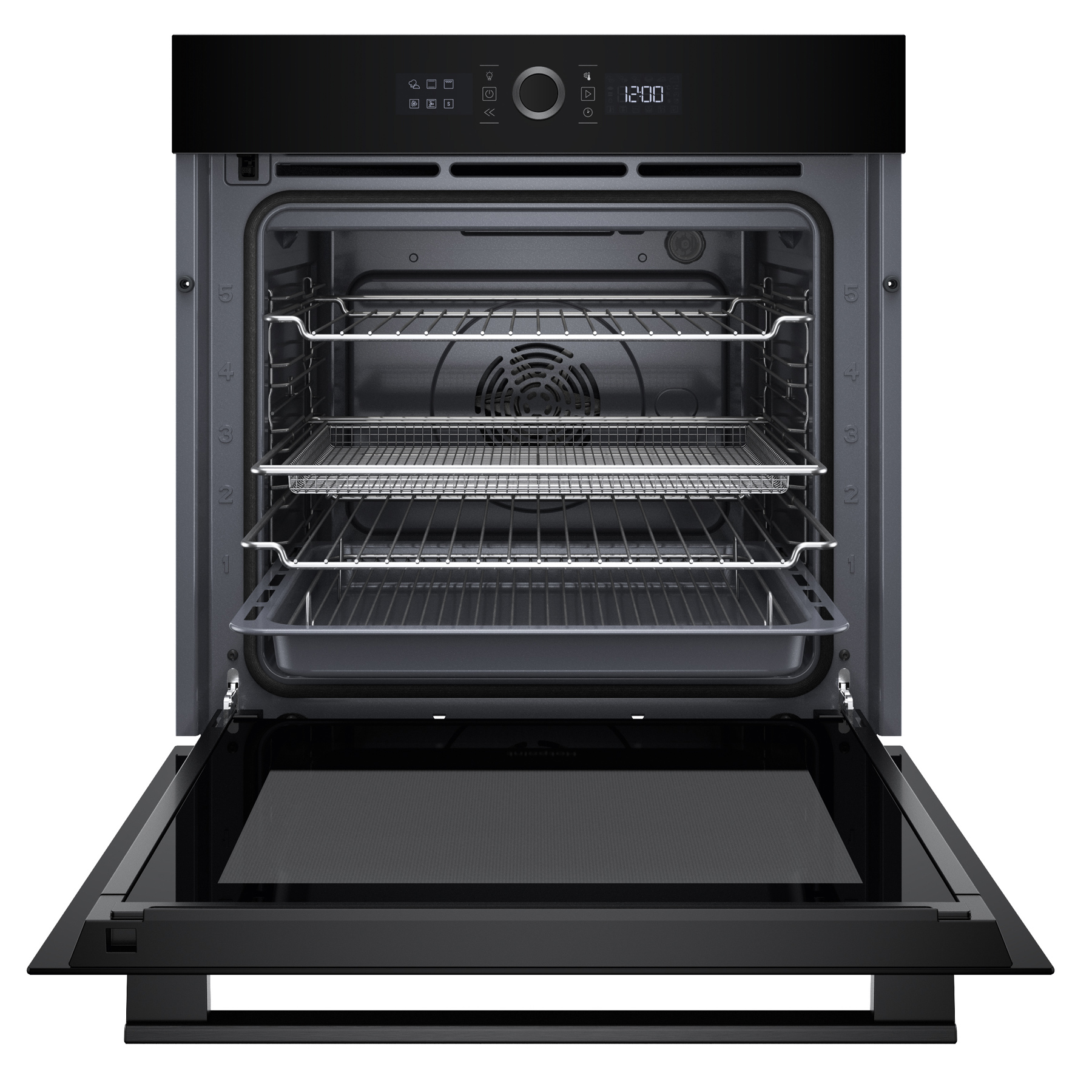 Hotpoint HOI4S8PM0BUK Built In Electric Single Oven in Black 73L, photo 2