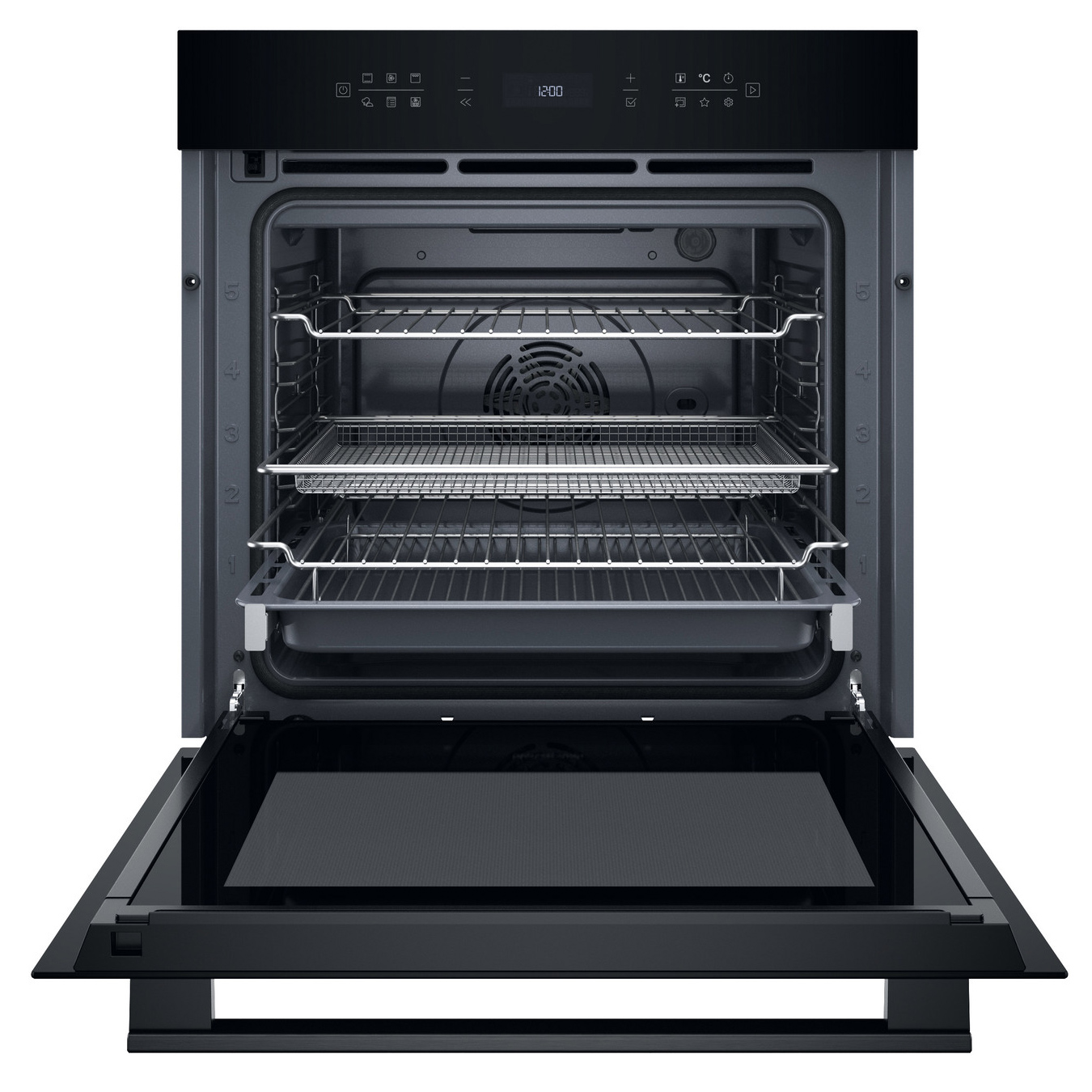 Hotpoint HOI68PT1SBUK Built In Electric Pyrolytic Oven in Black 73L A, photo 2
