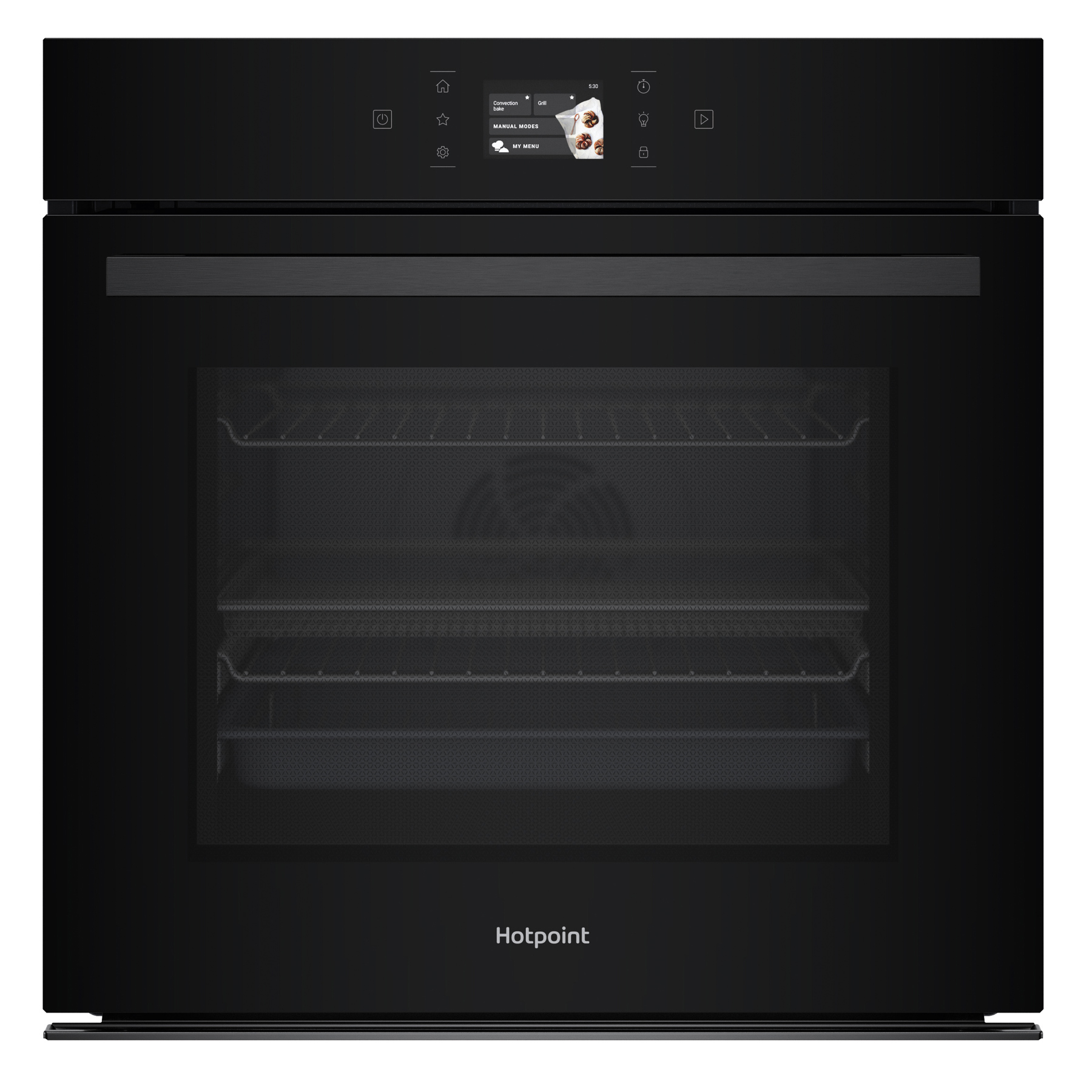 Hotpoint HOI98PT2SBUK Built In Electric Pyrolytic Oven in Black 73L A