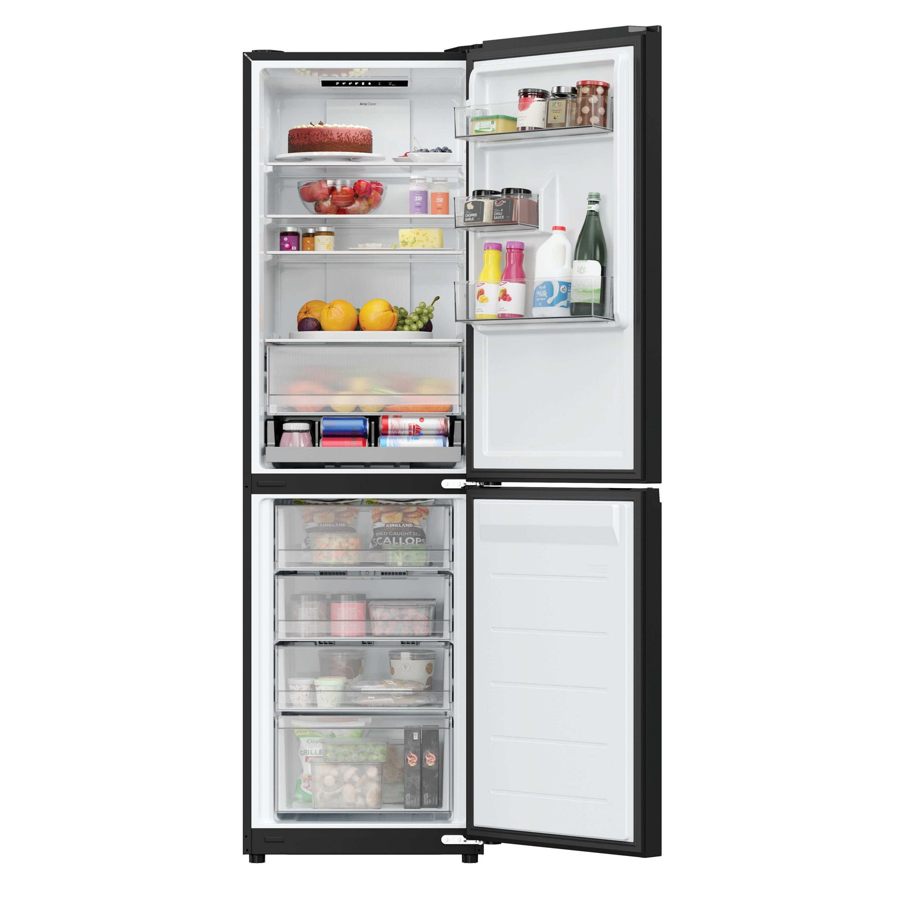 Hoover H-Combi 300 HONCQ3T518ENTK 185cm 50/50 Freestanding Total No Frost Fridge Freezer Black, photo 3