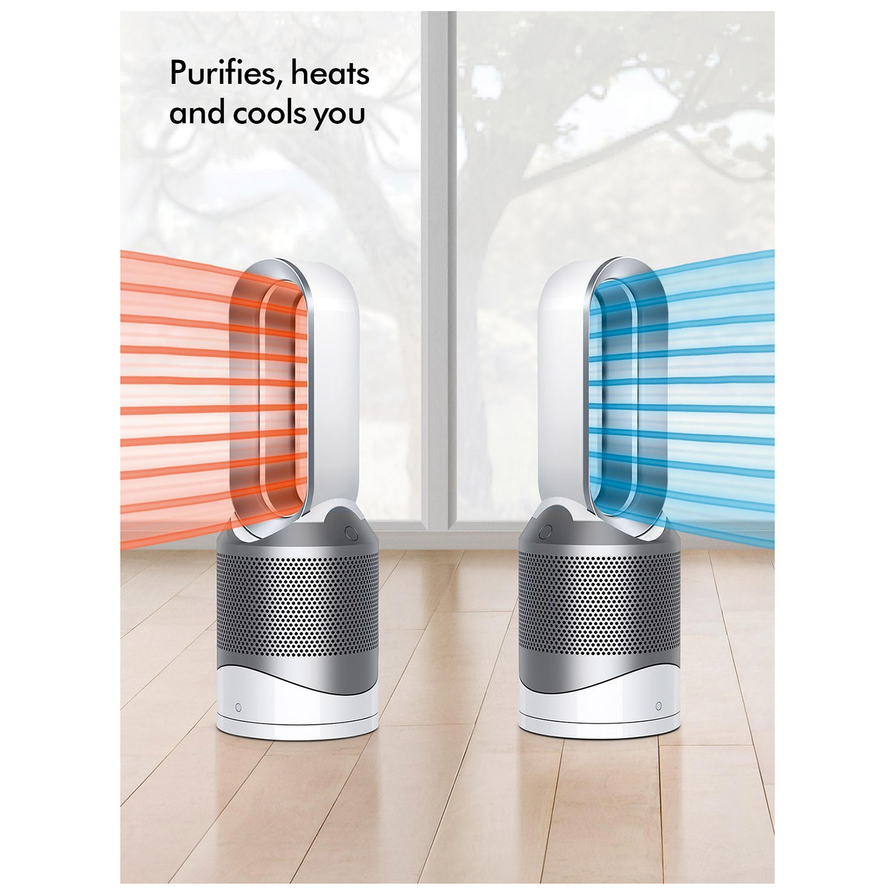 Dyson HP00 Pure Hot Cool Purifying Fan Heater in White, photo 2
