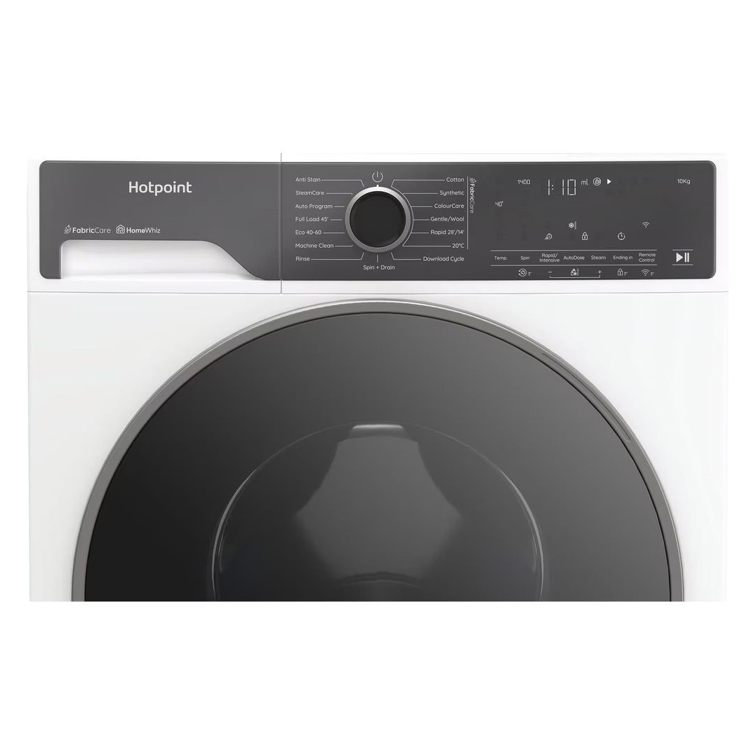 Hotpoint HP105ACAREUK 10kg 1400 Spin Washing Machine in White A Rated, photo 4