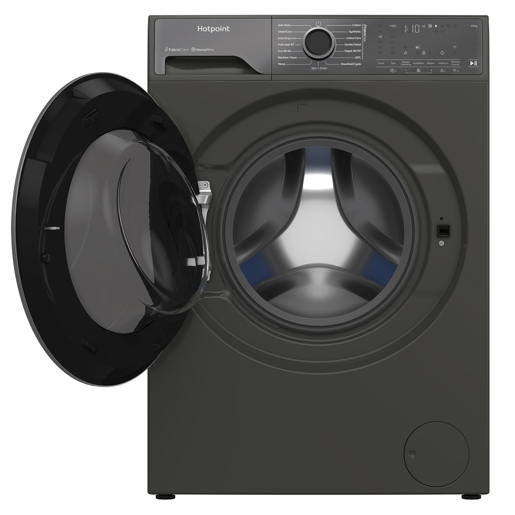 Hotpoint HP105GACARE 10kg 1400 Spin Washing Machine in Grey A Rated Ho, photo 3