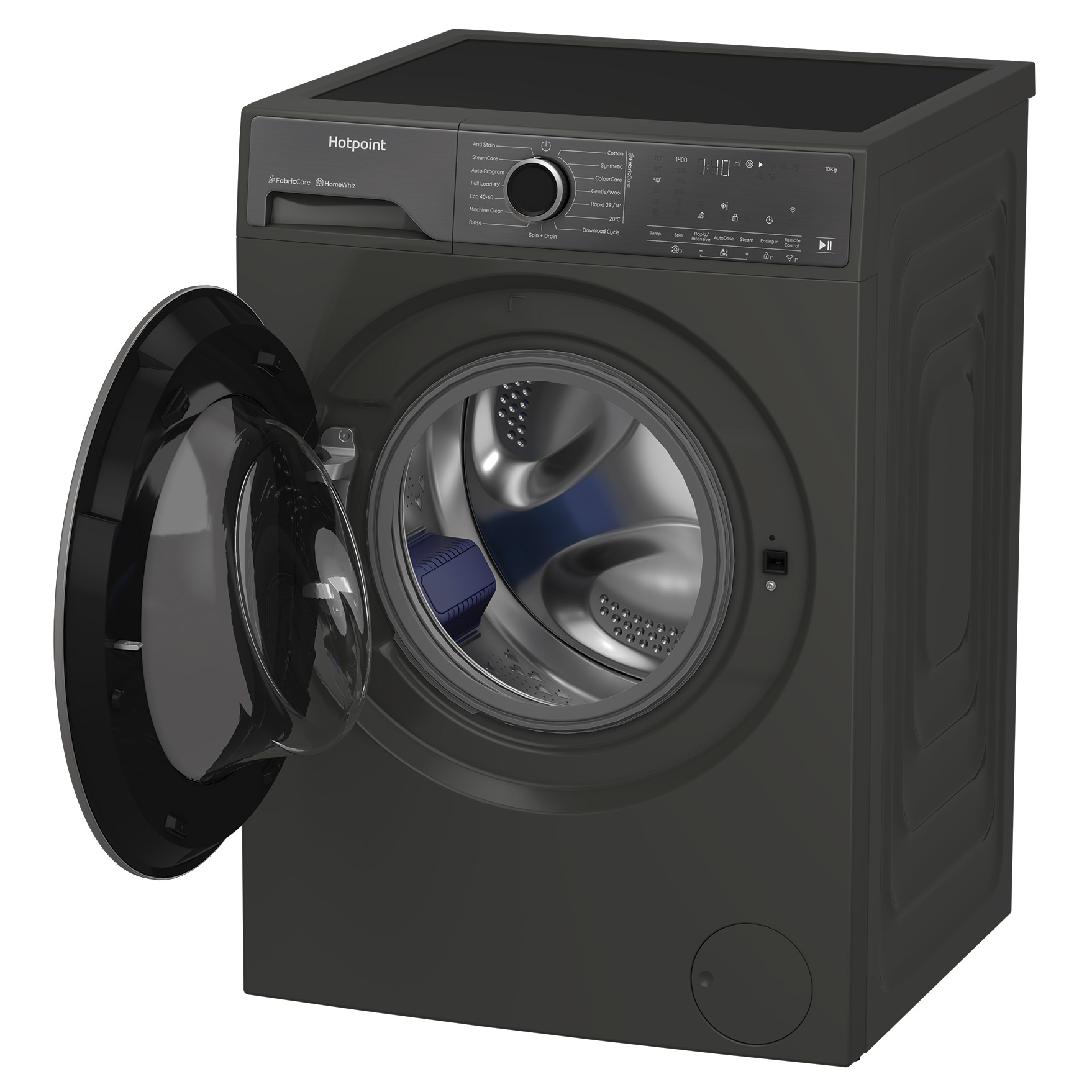 Hotpoint HP105GACARE 10kg 1400 Spin Washing Machine in Grey A Rated Ho, photo 4