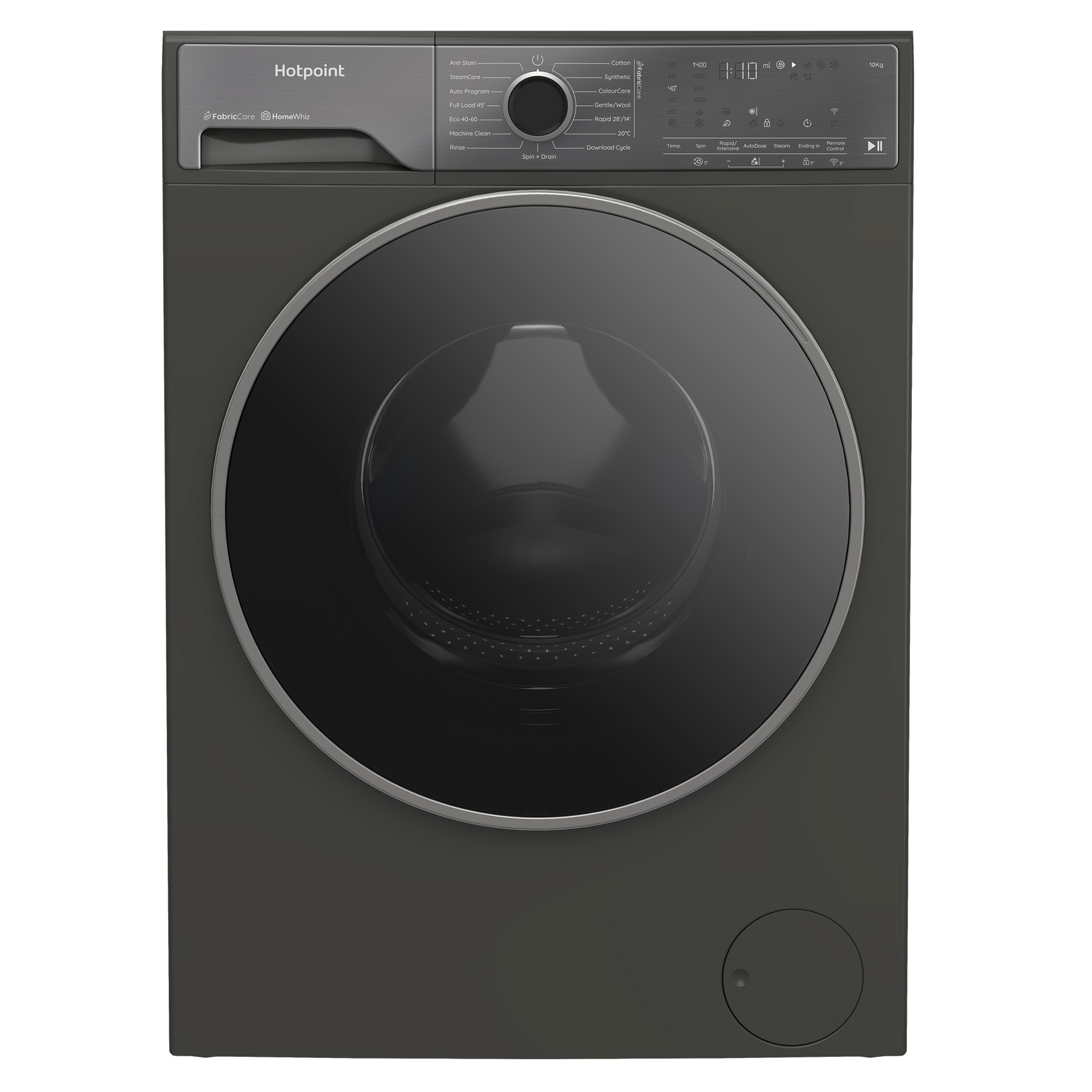 Hotpoint HP105GACARE 10kg 1400 Spin Washing Machine in Grey A Rated Ho