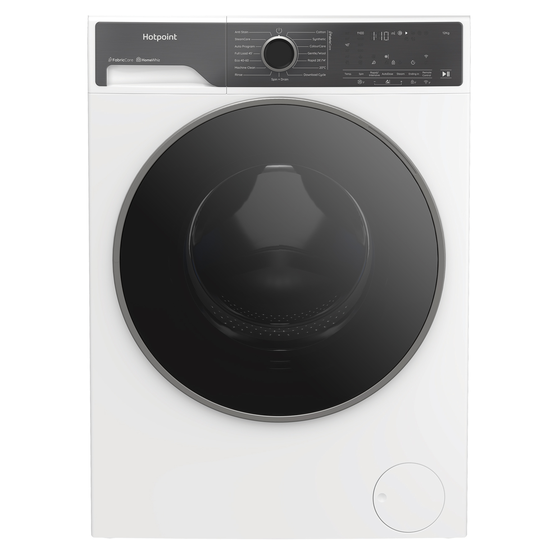 Hotpoint HP124ACAREUK 12kg 1400 Spin Washing Machine in White A Rated