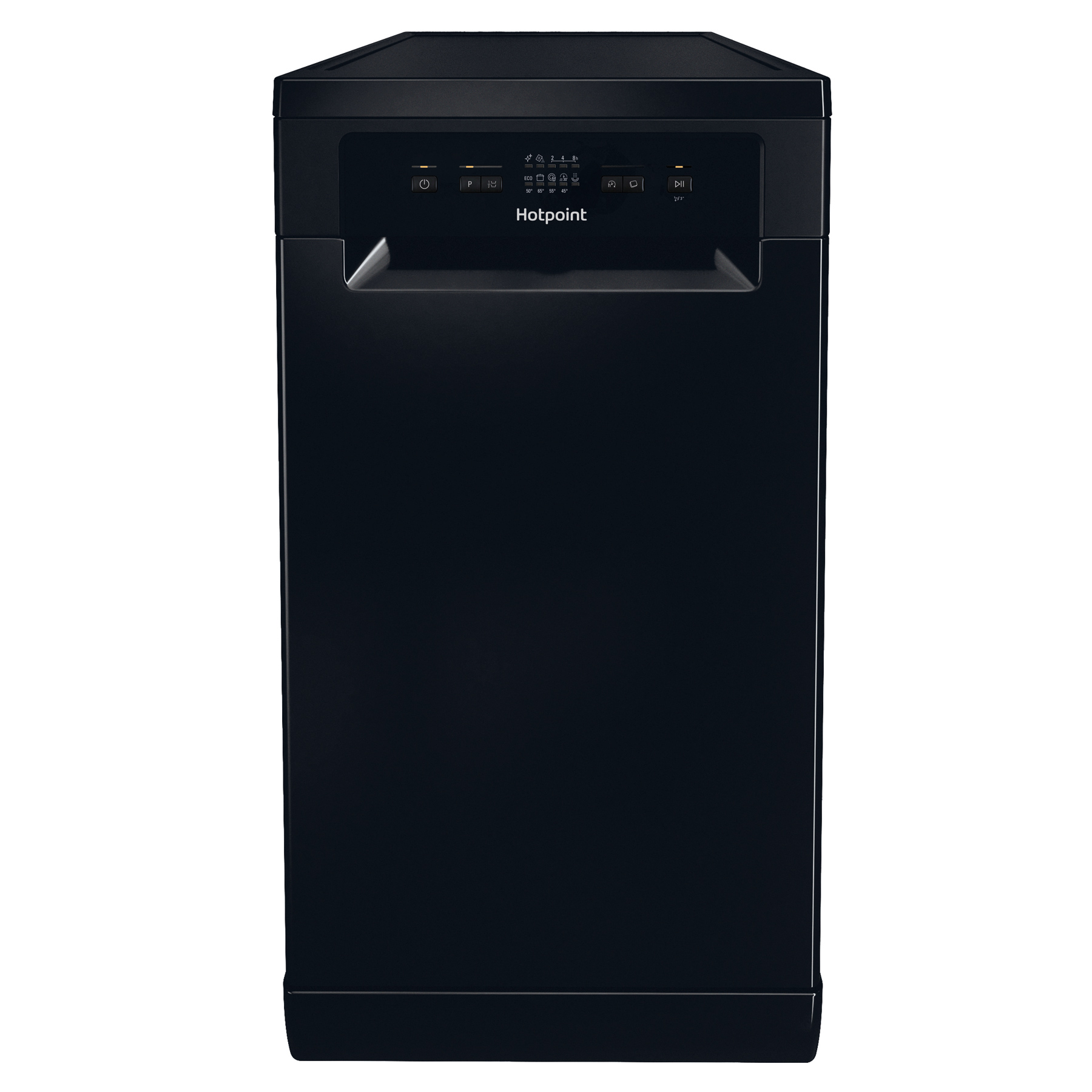 Hotpoint HP2FD10CS90B 45cm Slimline Dishwasher in Black 10 Place Setti