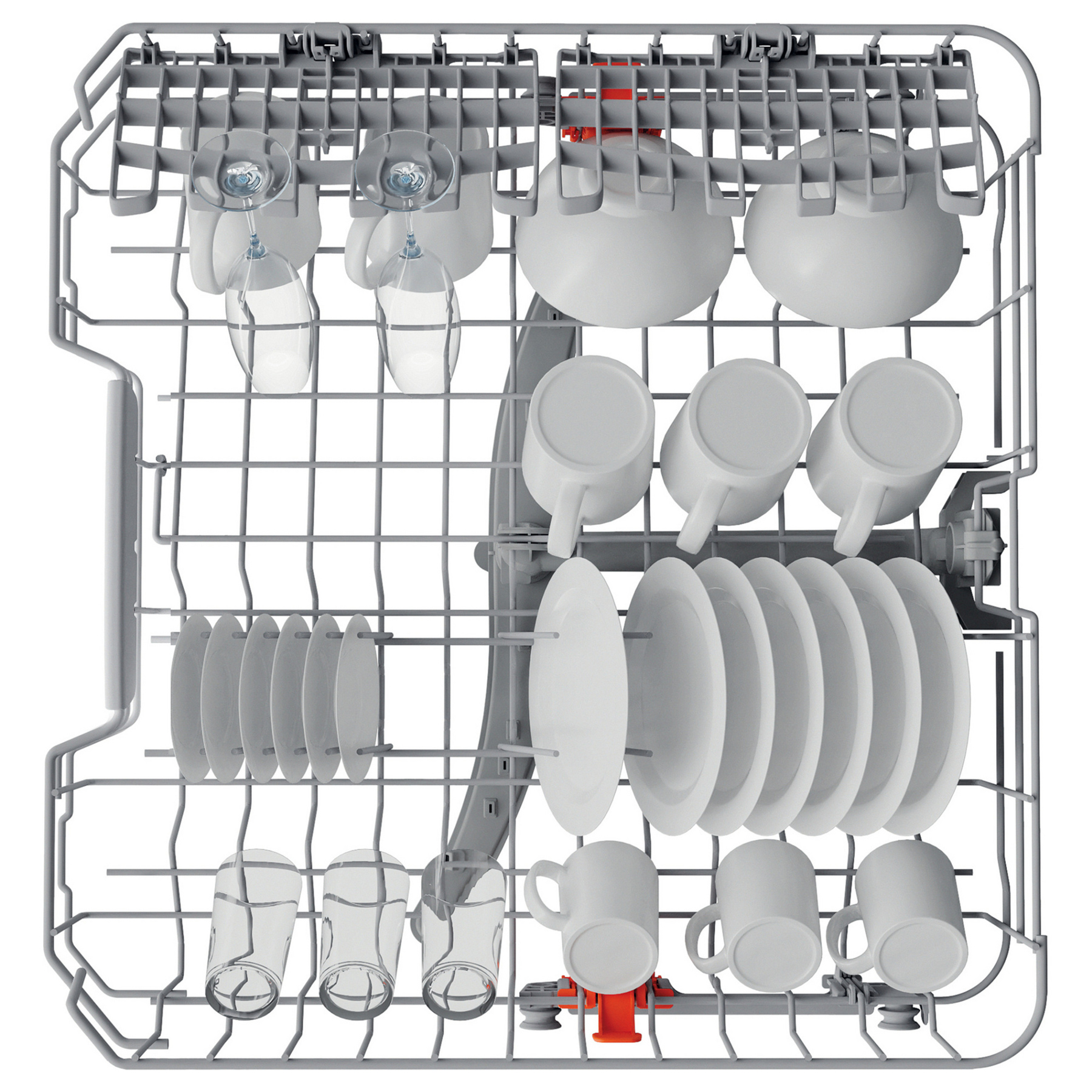 Hotpoint HP2FFC14BN6W 60cm Dishwasher in White 14 Place Setting C Rate, photo 5
