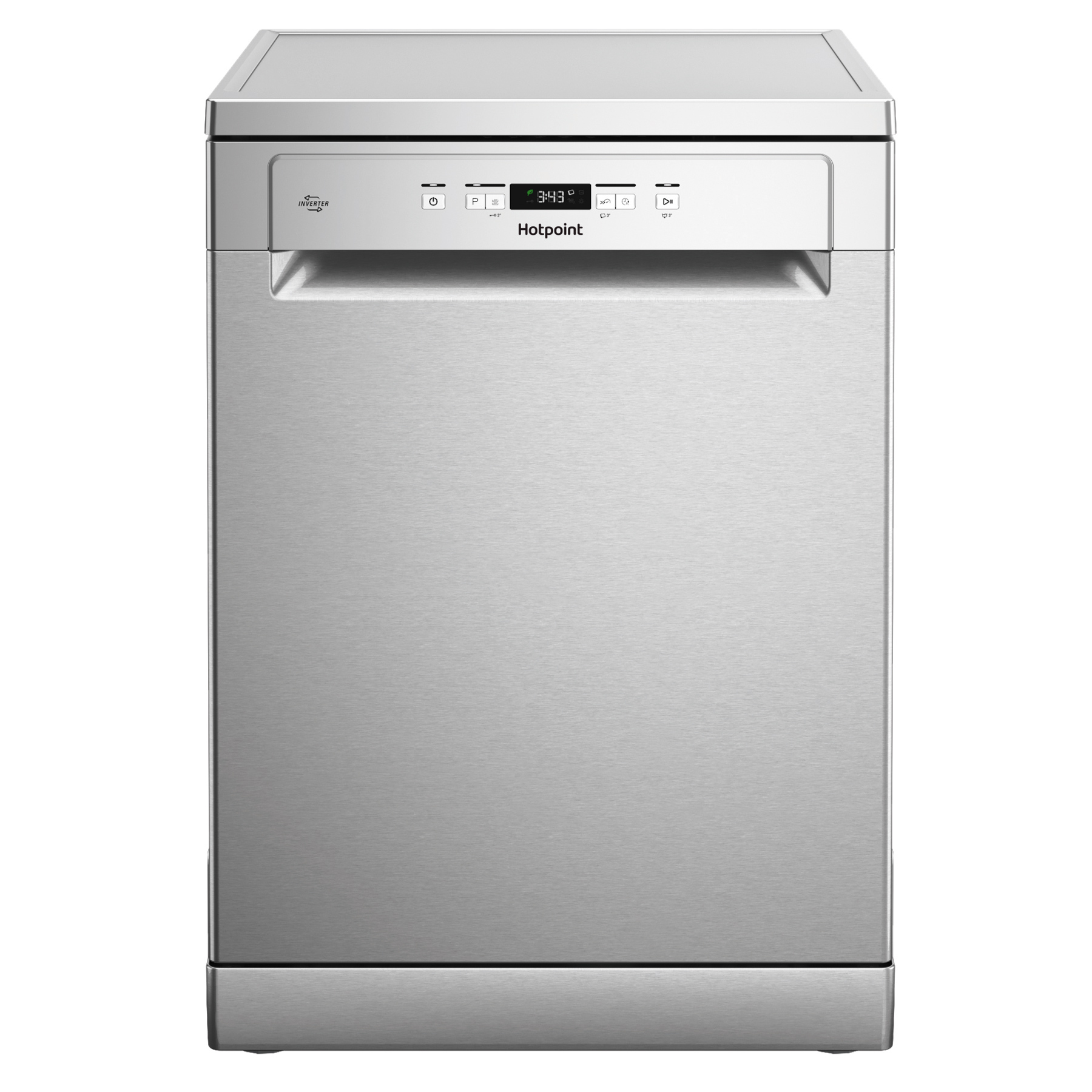 Hotpoint HP2FFC14BN6X 60cm Dishwasher in Inox 14 Place Setting C Rated