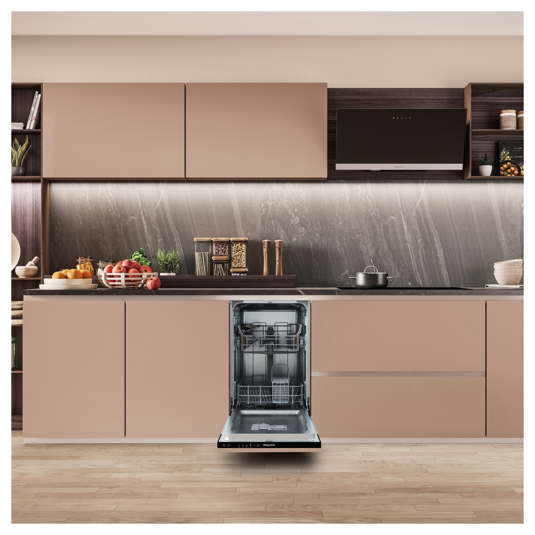 Hotpoint HP2ID10CS80 45cm Fully Integrated Dishwasher 10 Place D Rated, photo 4