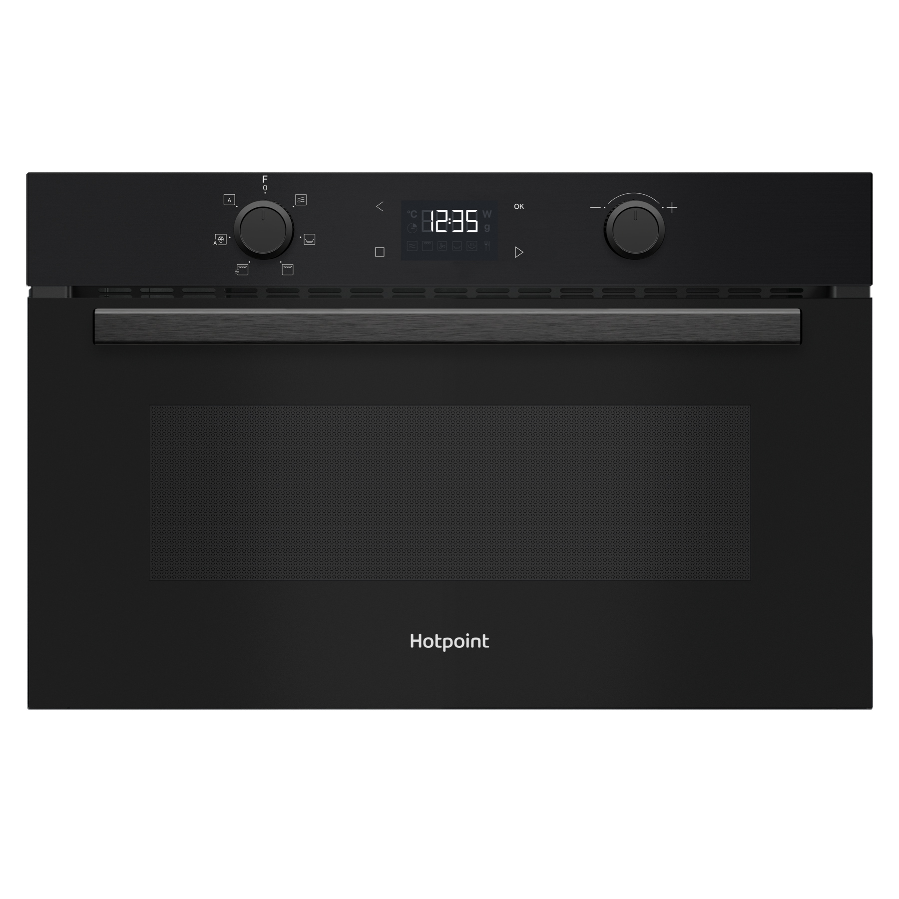 Hotpoint HPD254CRBUK Built In Microwave Oven with Grill in Black 31L 1
