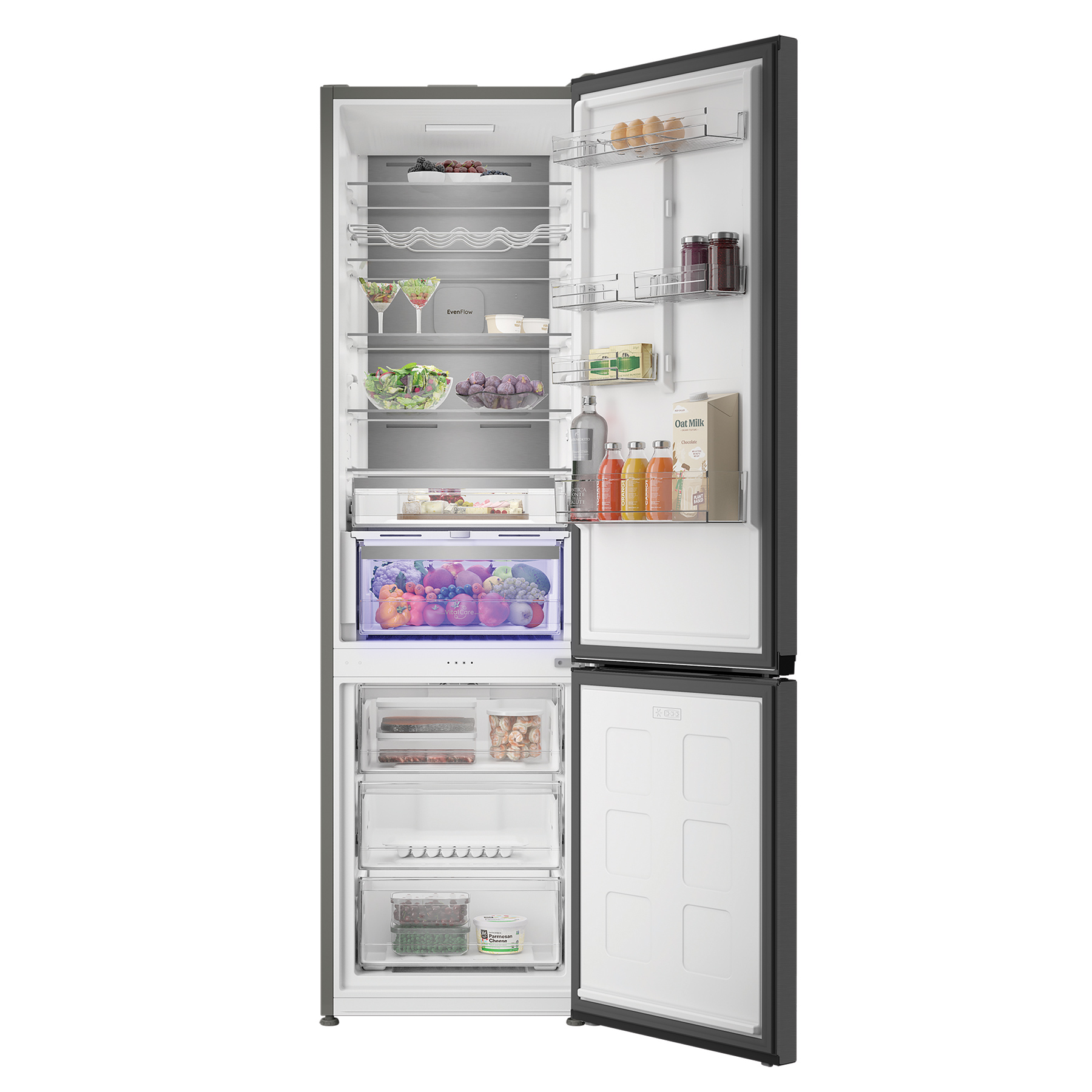 Hotpoint HPK26413XR6 203cm High 70 30 Frost Free Fridge Freezer in Bla, photo 3