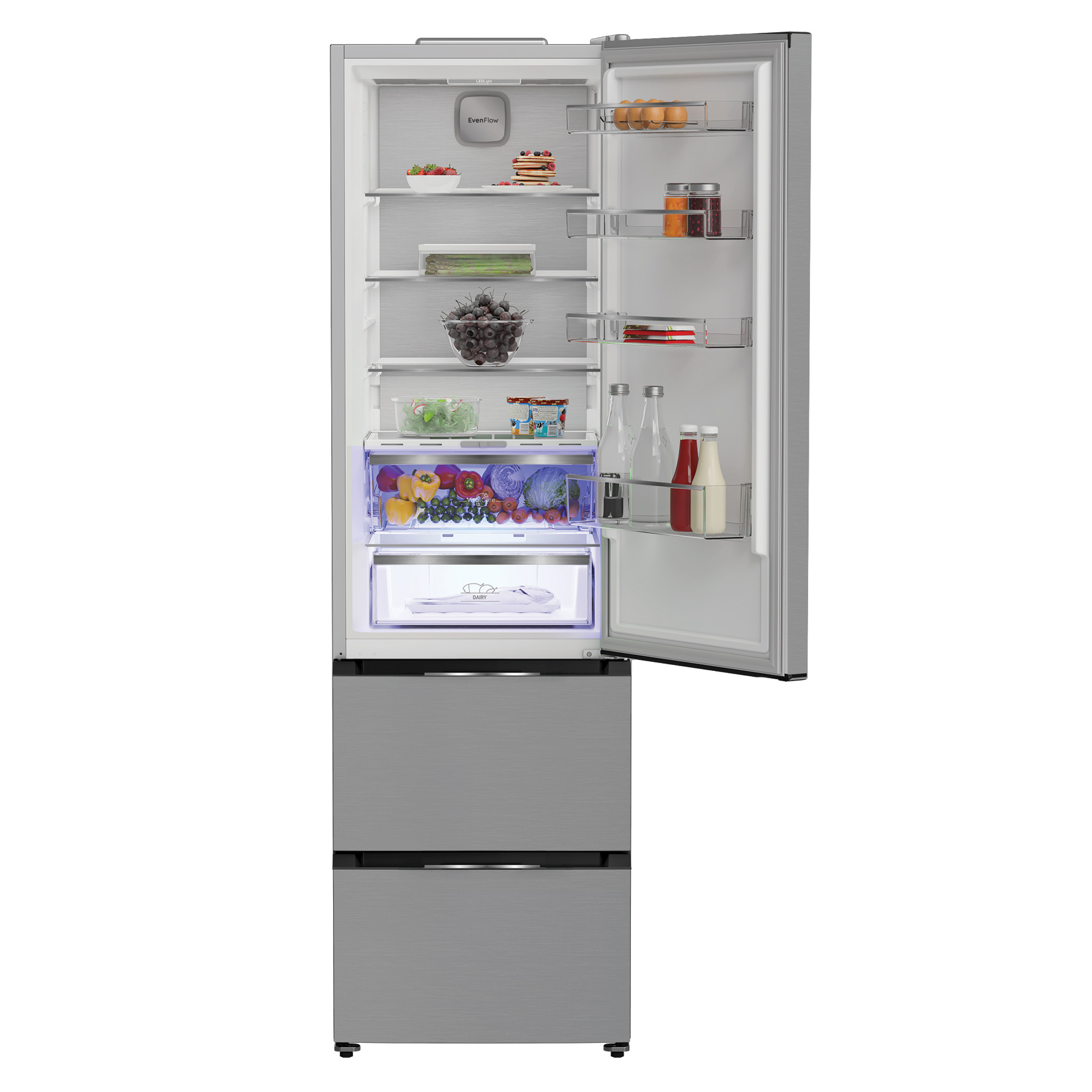 Hotpoint HPKF5351XP4 204cm High 60 40 Frost Free Fridge Freezer in Sil, photo 3