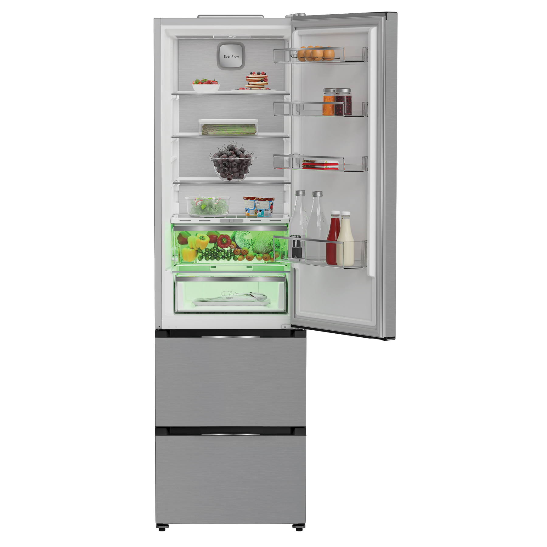 Hotpoint HPKF5351XP4 204cm High 60 40 Frost Free Fridge Freezer in Sil, photo 4