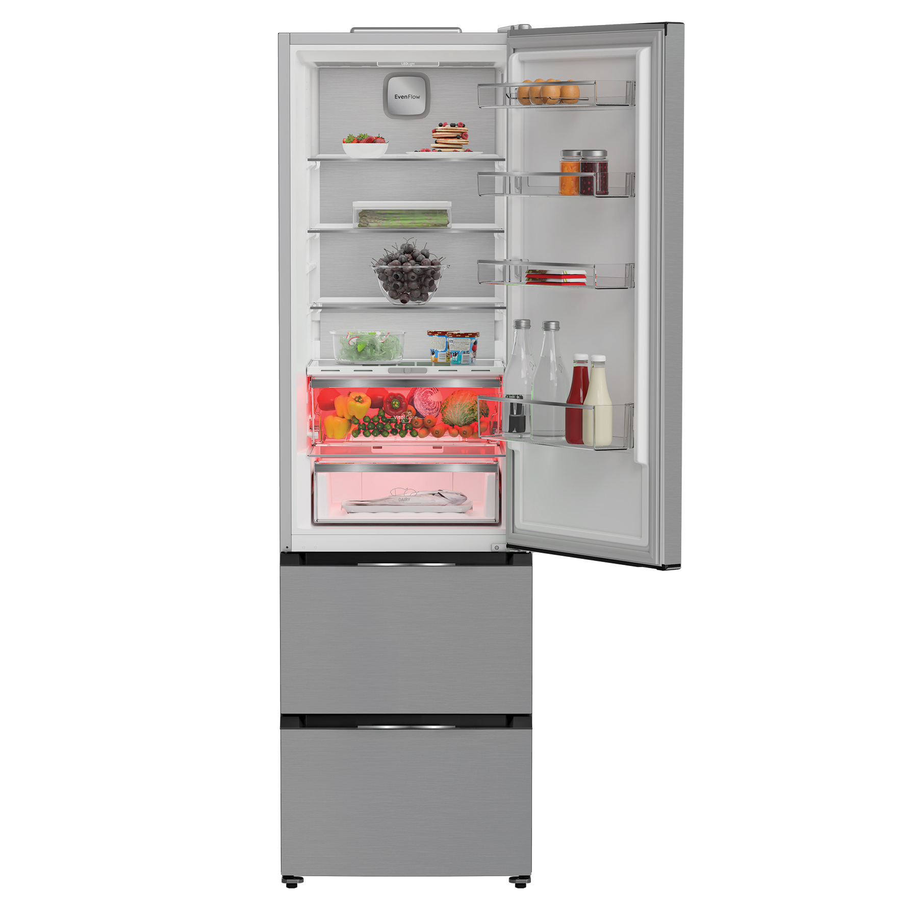 Hotpoint HPKF5351XP4 204cm High 60 40 Frost Free Fridge Freezer in Sil, photo 5