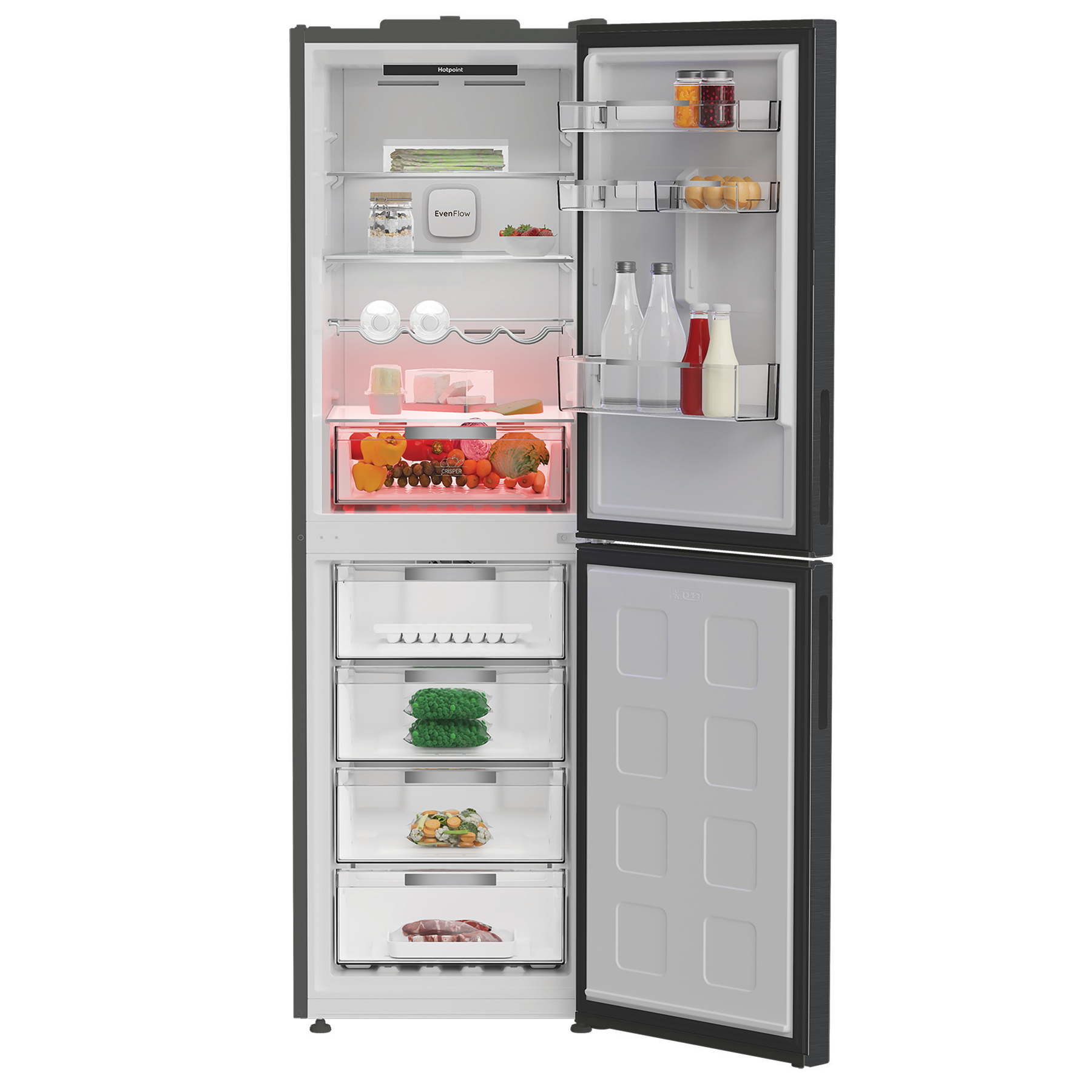 Hotpoint HPKF6353XBR4 192cm High 50 50 Frost Free Fridge Freezer in Da, photo 5