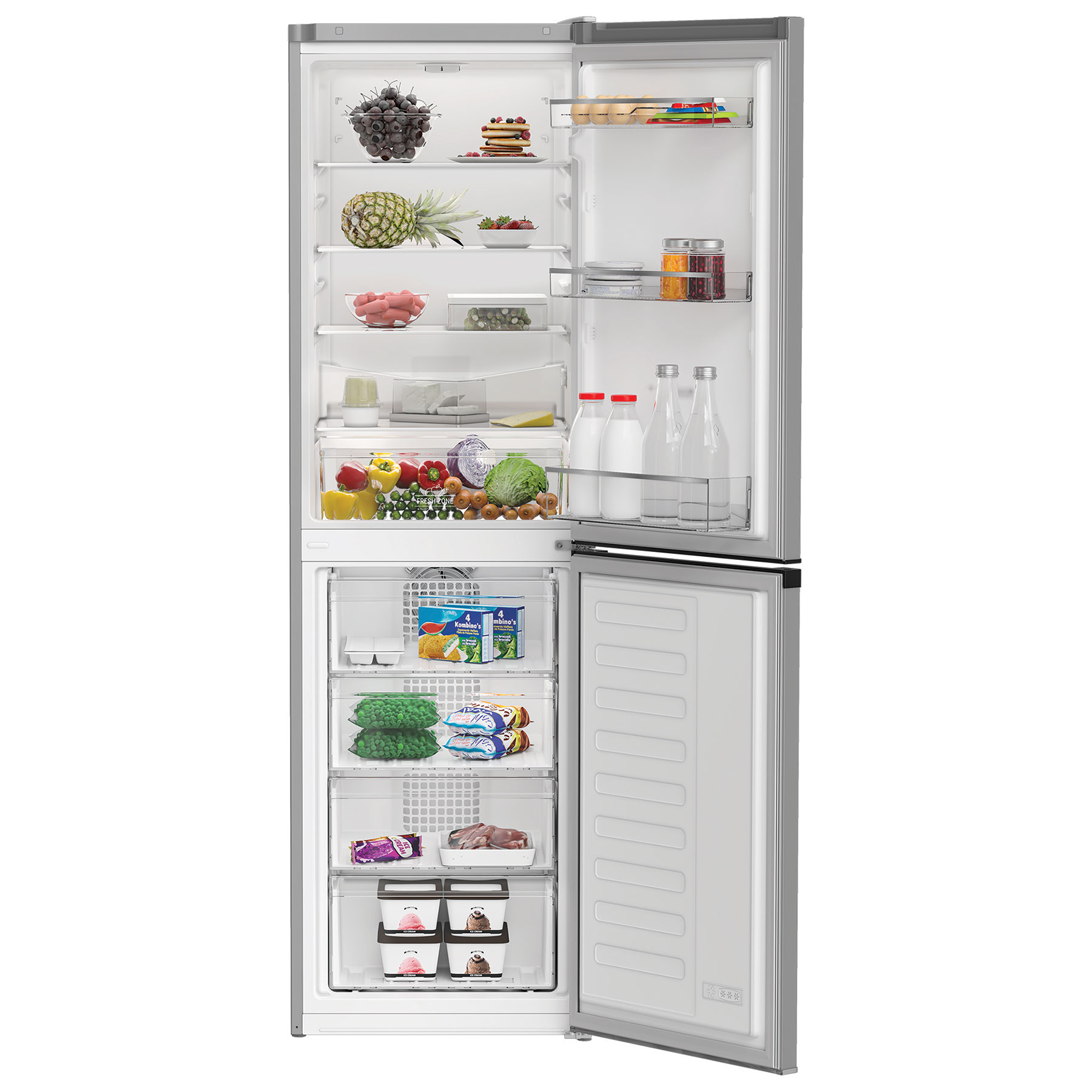 Hotpoint HPKH1261S 183cm High 50 50 Frost Free Fridge Freezer in Silve, photo 3