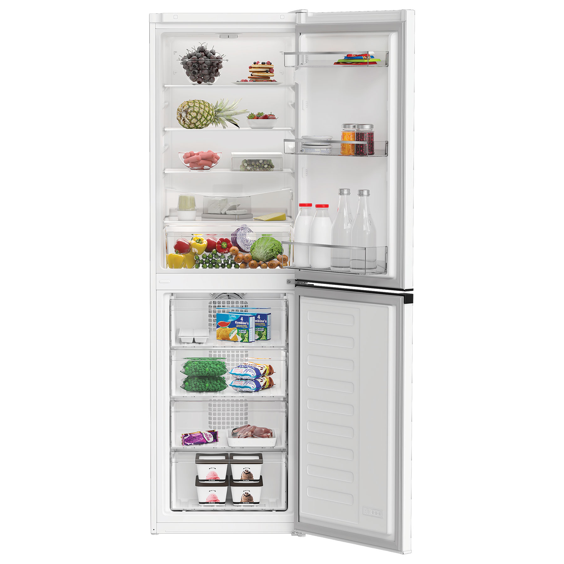 Hotpoint HPKH1261W 183cm High 50 50 Frost Free Fridge Freezer in White, photo 3