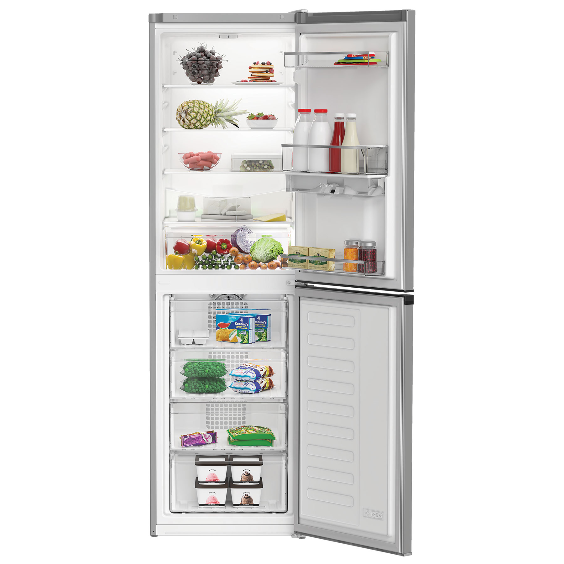 Hotpoint HPKH1261WS 183cm High 50 50 Frost Free Fridge Freezer in Silv, photo 3
