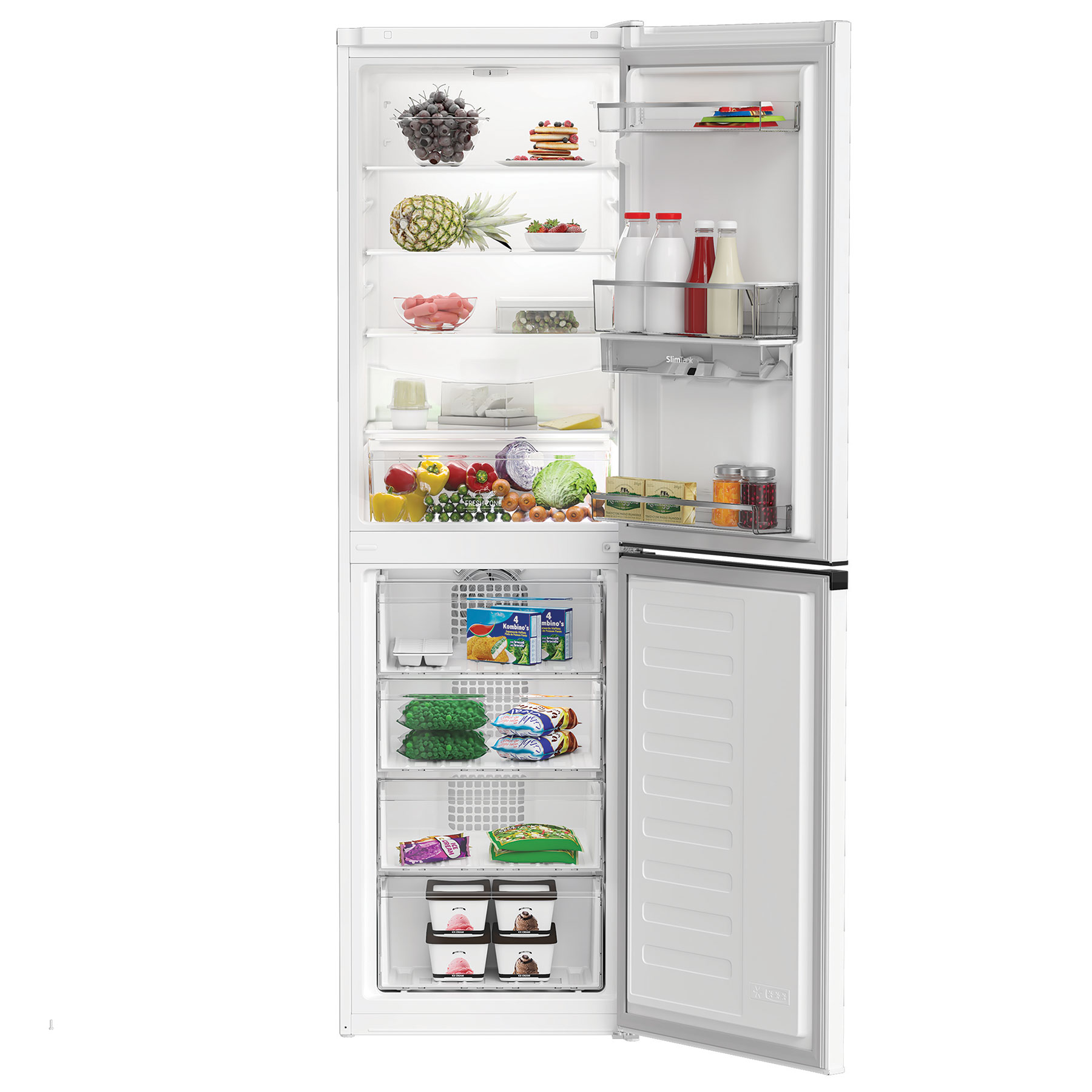 Hotpoint HPKH1261WW 183cm High 50 50 Frost Free Fridge Freezer in Whit, photo 2