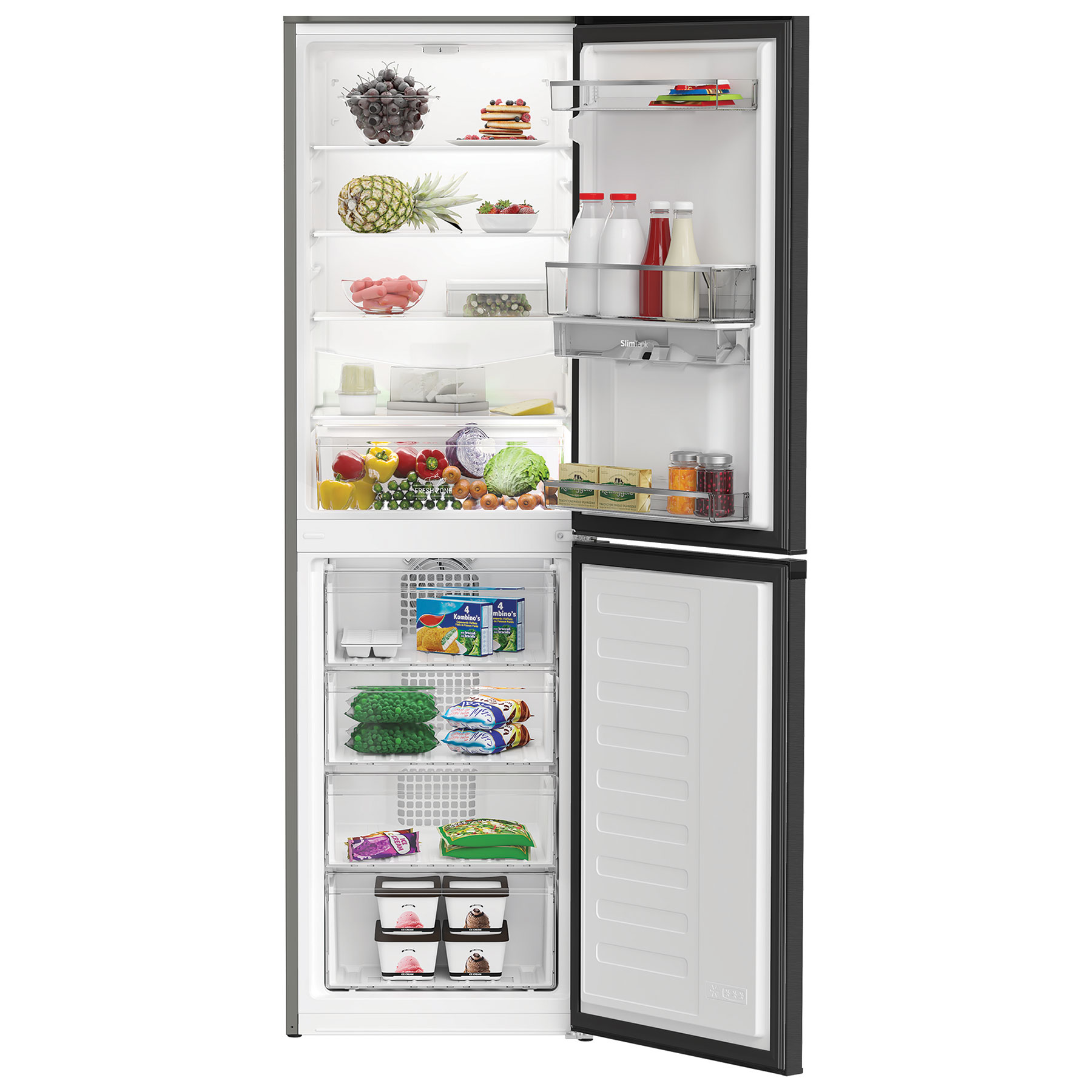 Hotpoint HPKH1261WXBR 183cm High 50 50 Frost Free Fridge Freezer in Da, photo 2