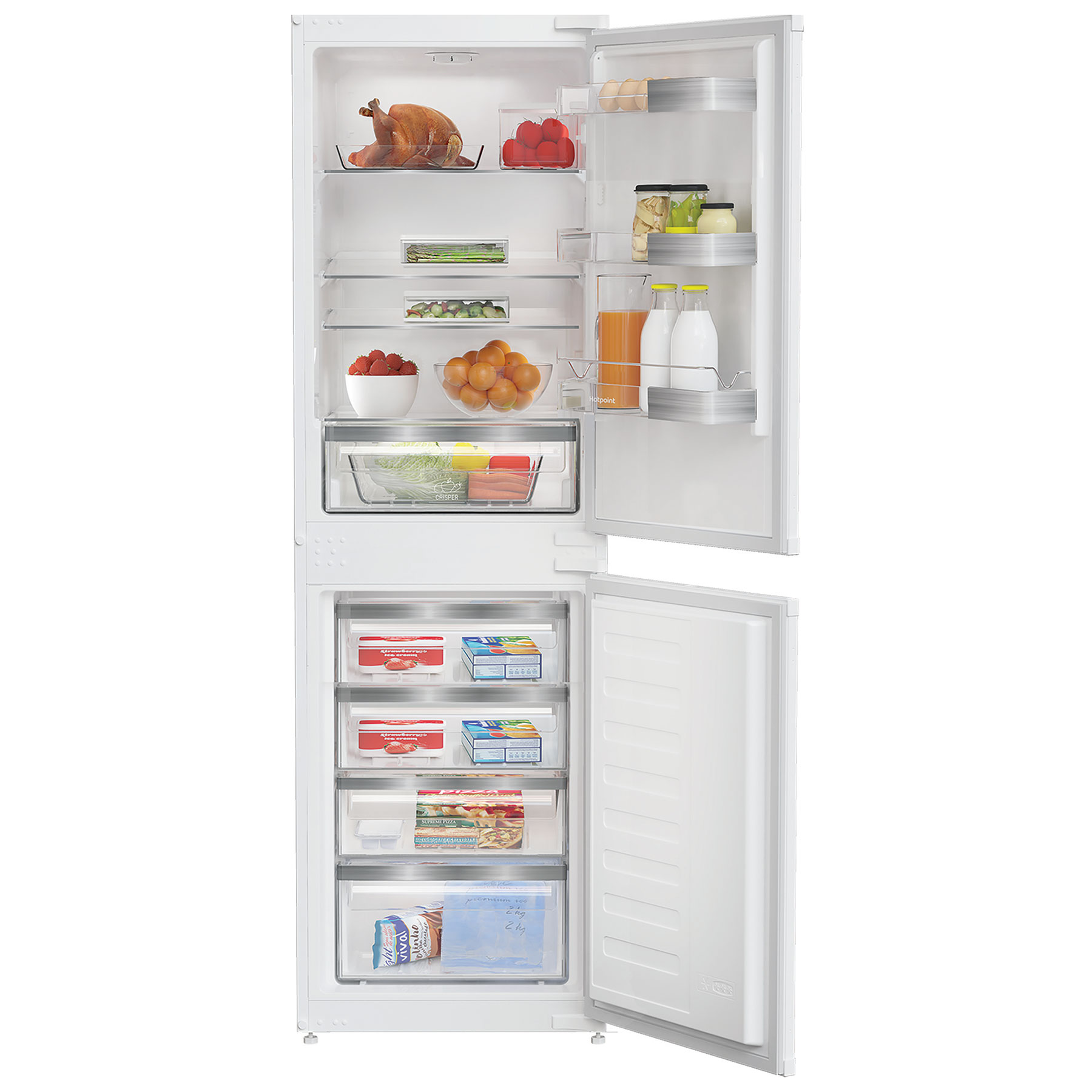 Hotpoint HPKH1262B Integrated 50 50 Frost Free Fridge Freezer 177cm Hi