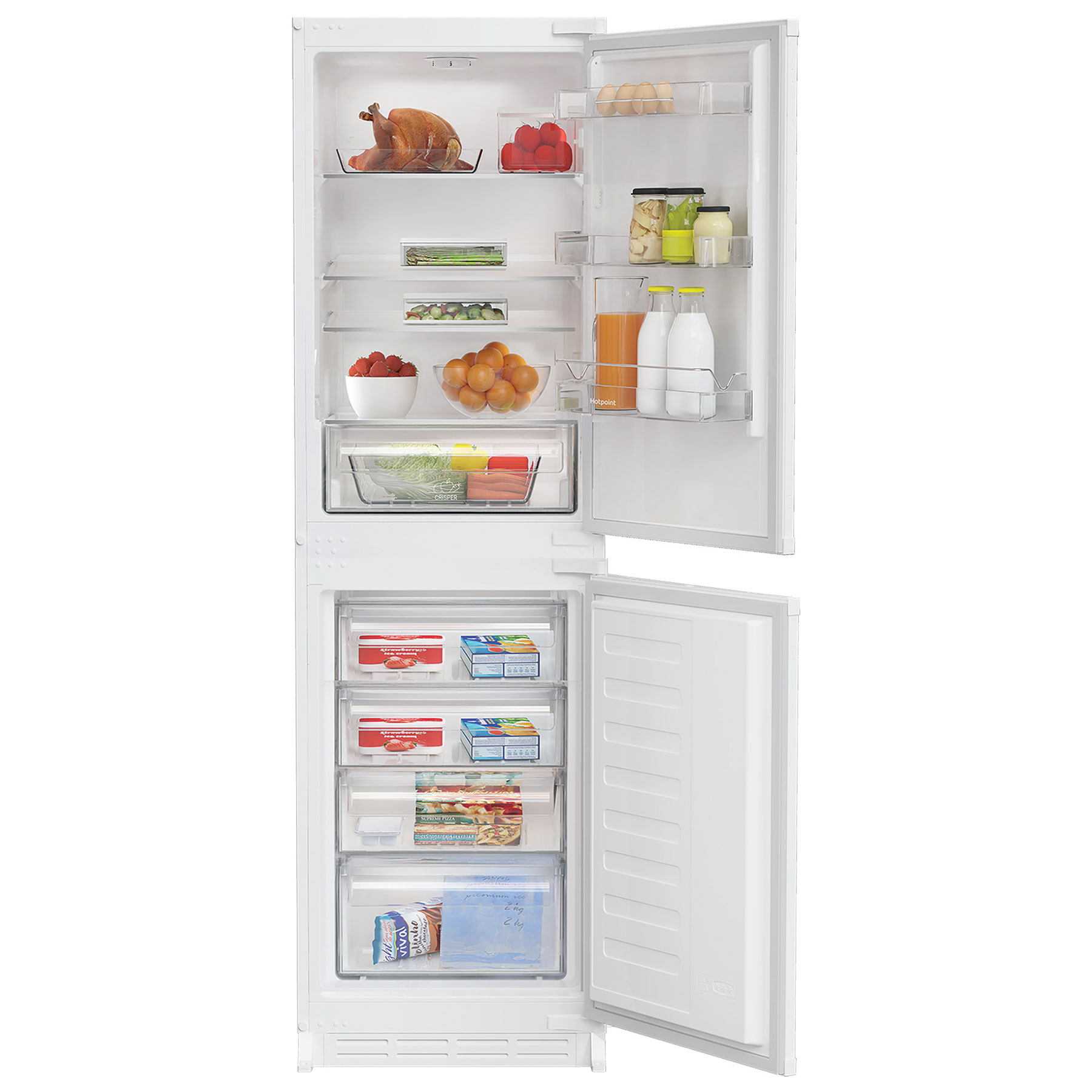Hotpoint HPKS1262B Integrated 50 50 Fridge Freezer 177cm High