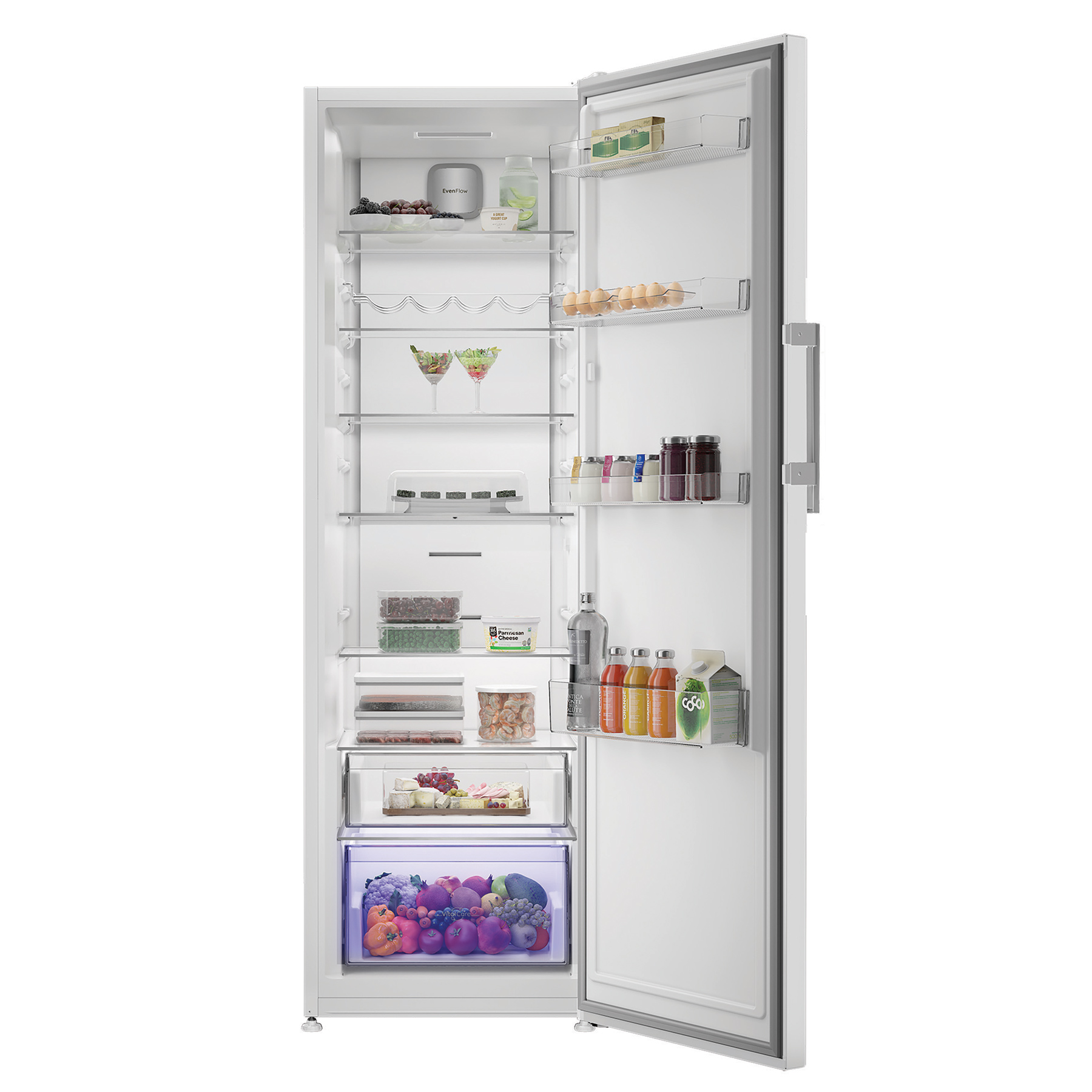 Hotpoint HPMLF6442W4 187cm High Fridge in White 60cm Wide, photo 3