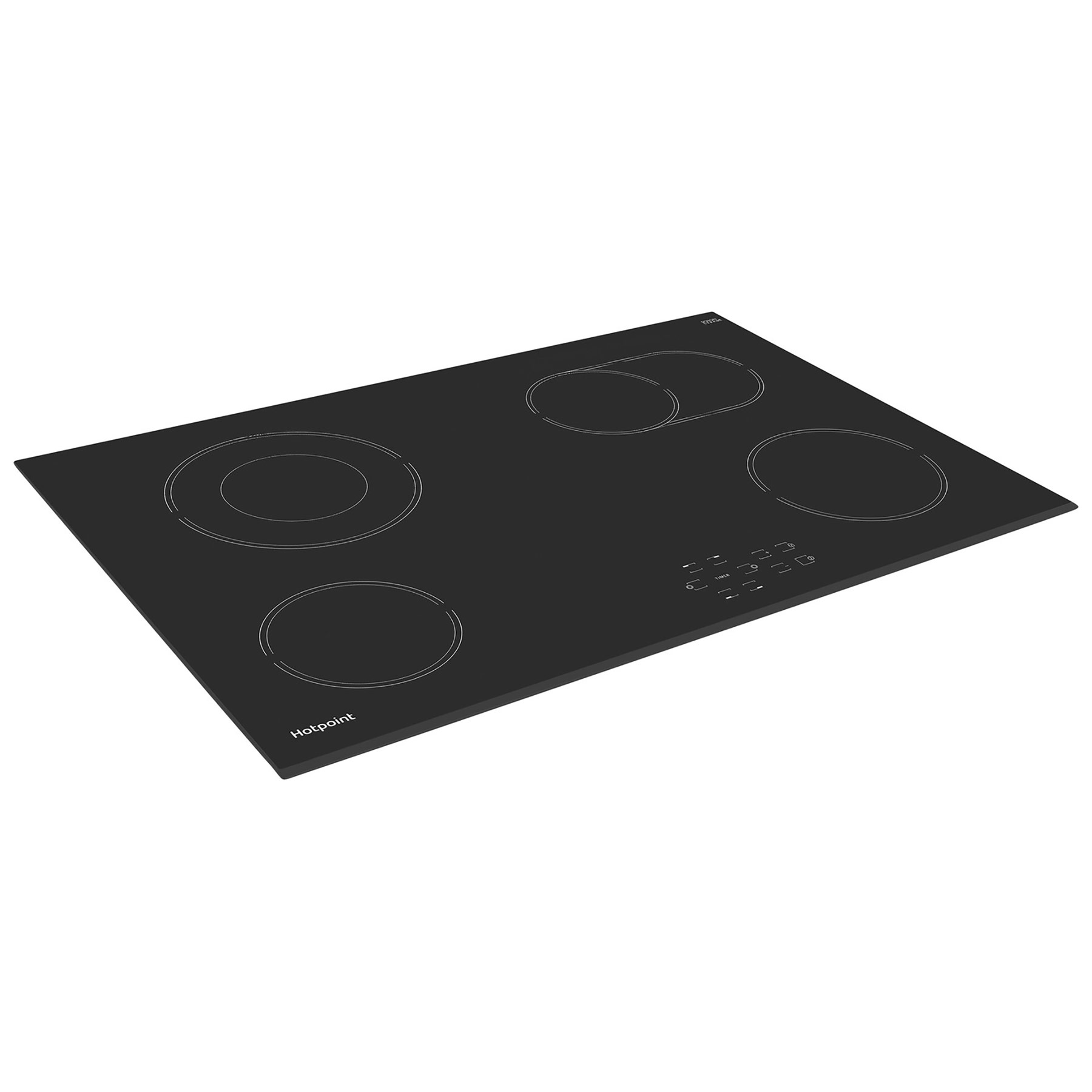 Hotpoint HR724BH EXPERIENCE 77cm 4 Zone Frameless Ceramic Hob in Black, photo 2
