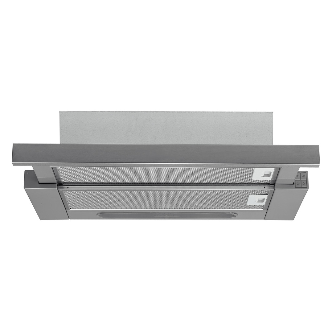 Image of Hotpoint HSFX11 60cm Telescopic Cooker Hood in St Steel 3 Speed D Rate