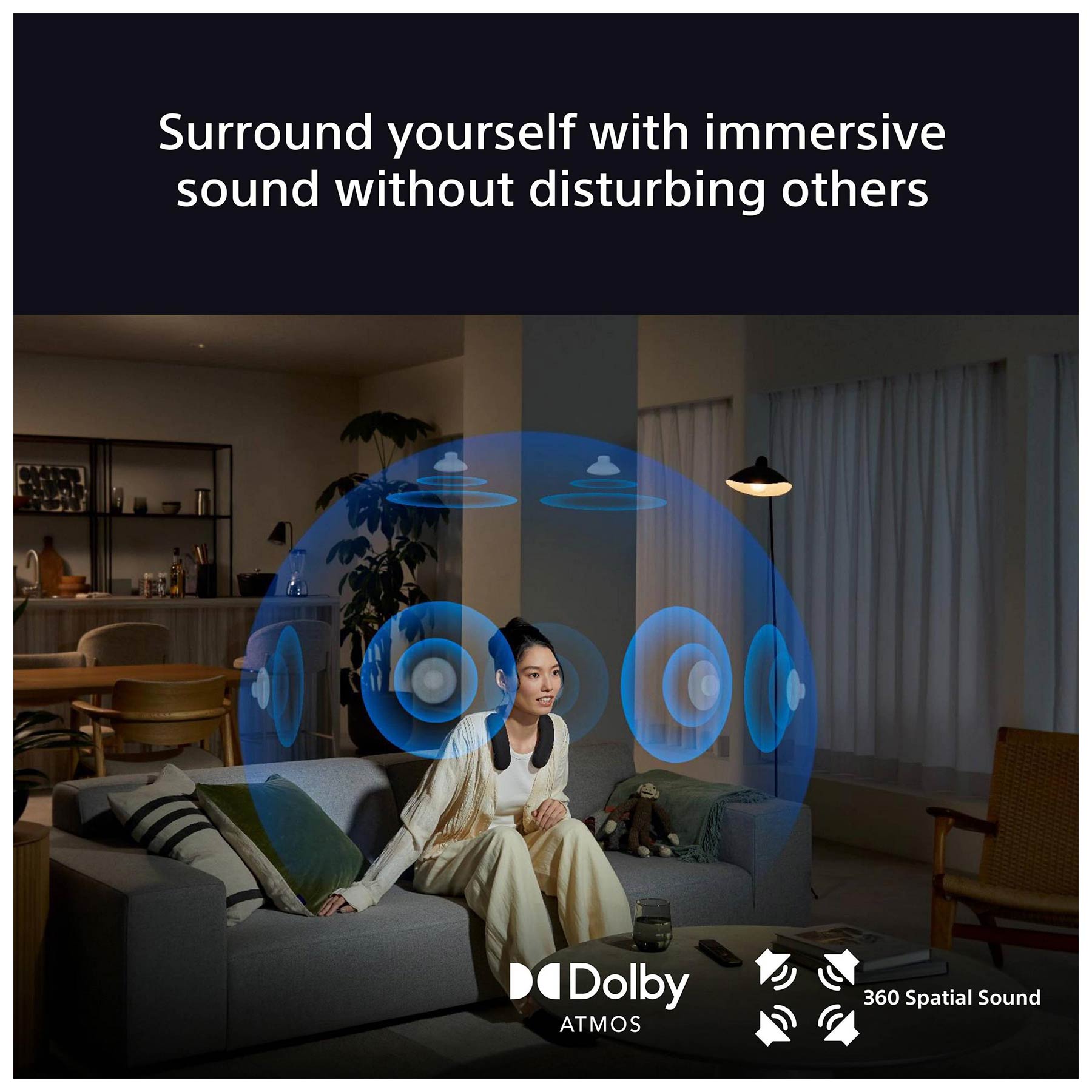 Sony HTAN7 BRAVIA Theatre U Wireless Neckband Speaker Dolby Atmos, photo 3