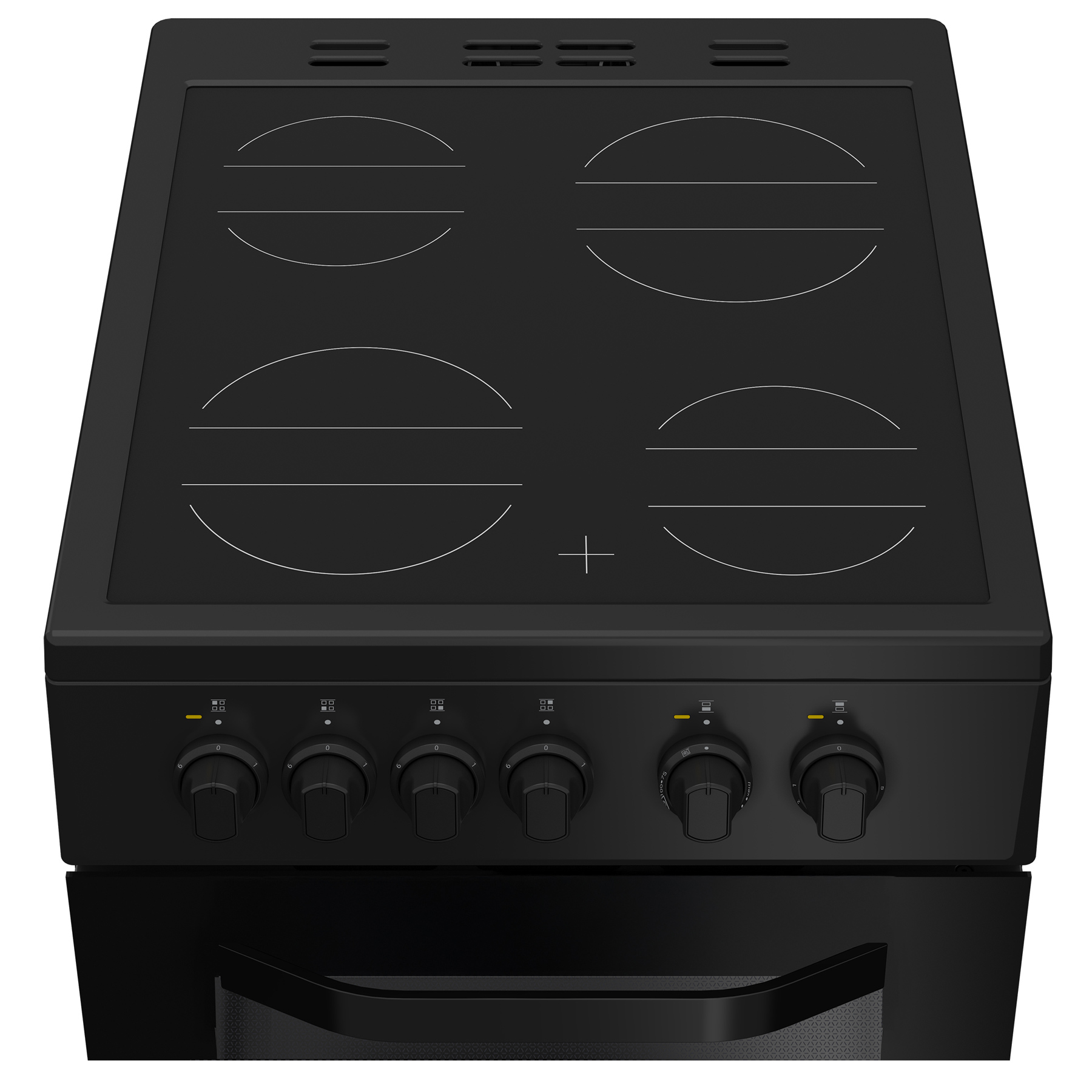 Hotpoint HTE5VCB 50cm Twin Cavity Electric Cooker in Black Ceramic Hob, photo 3