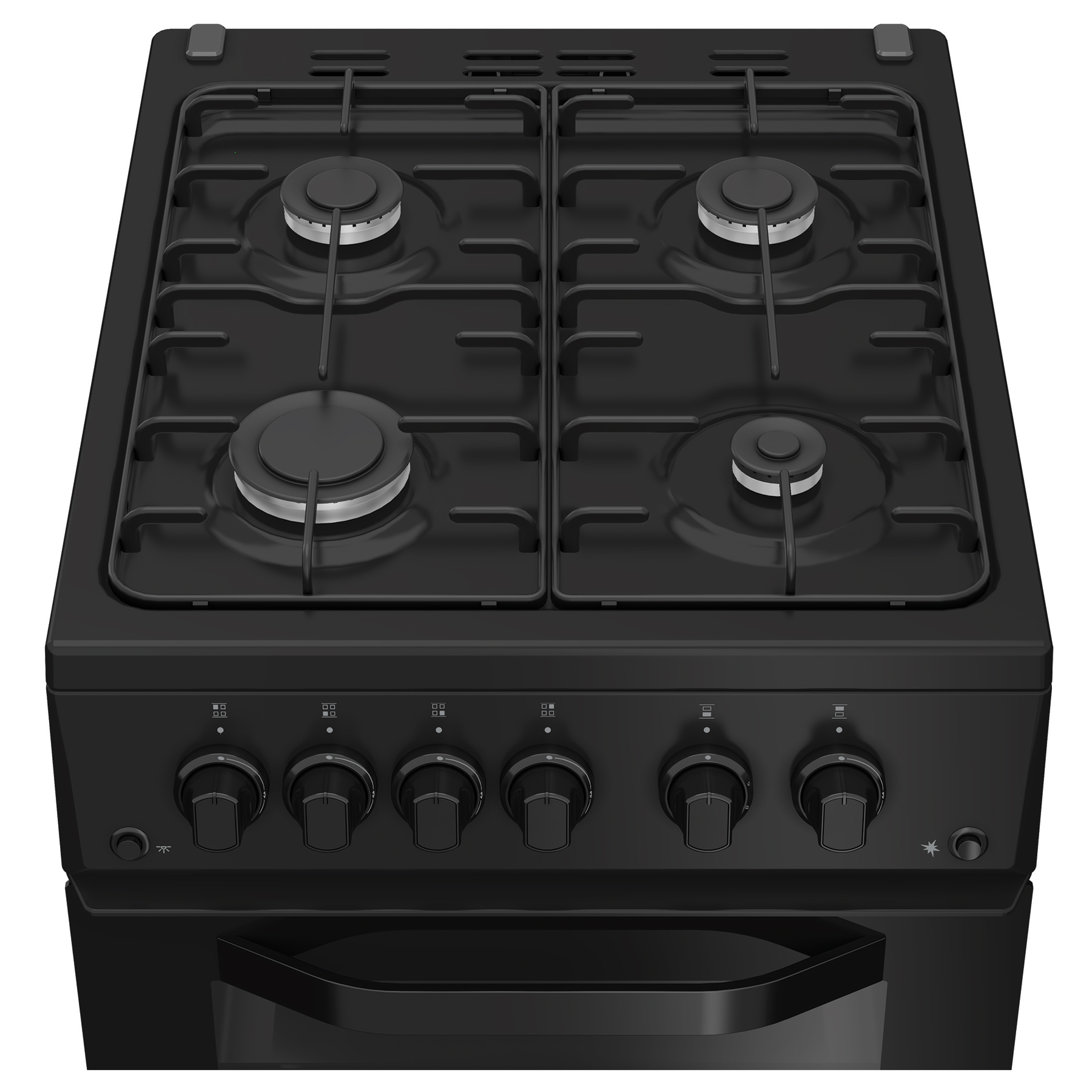 Hotpoint HTG5GCB 50cm Twin Cavity Gas Cooker in Black 59L, photo 3