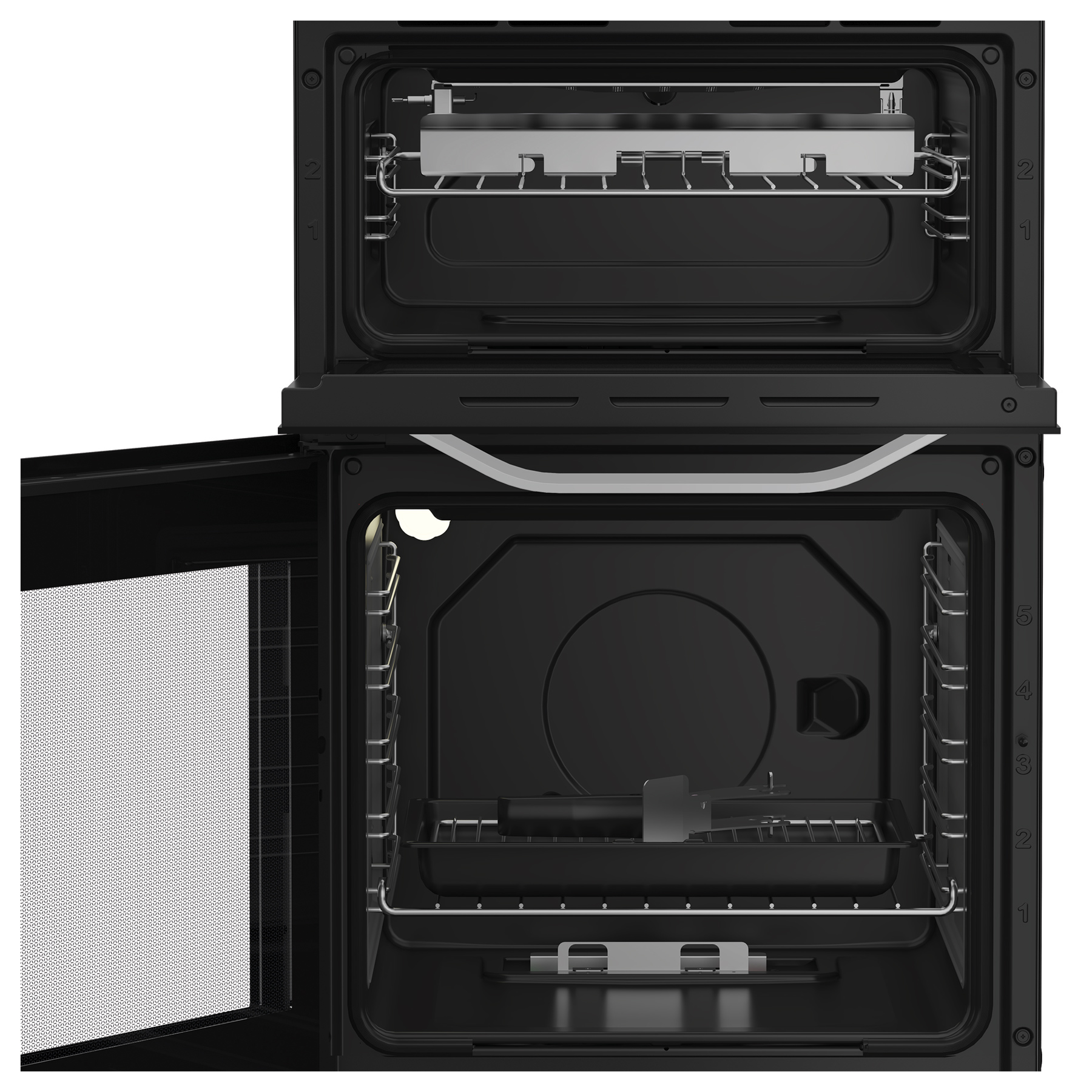 Hotpoint HTG5GCW 50cm Twin Cavity Gas Cooker in White 59L, photo 5