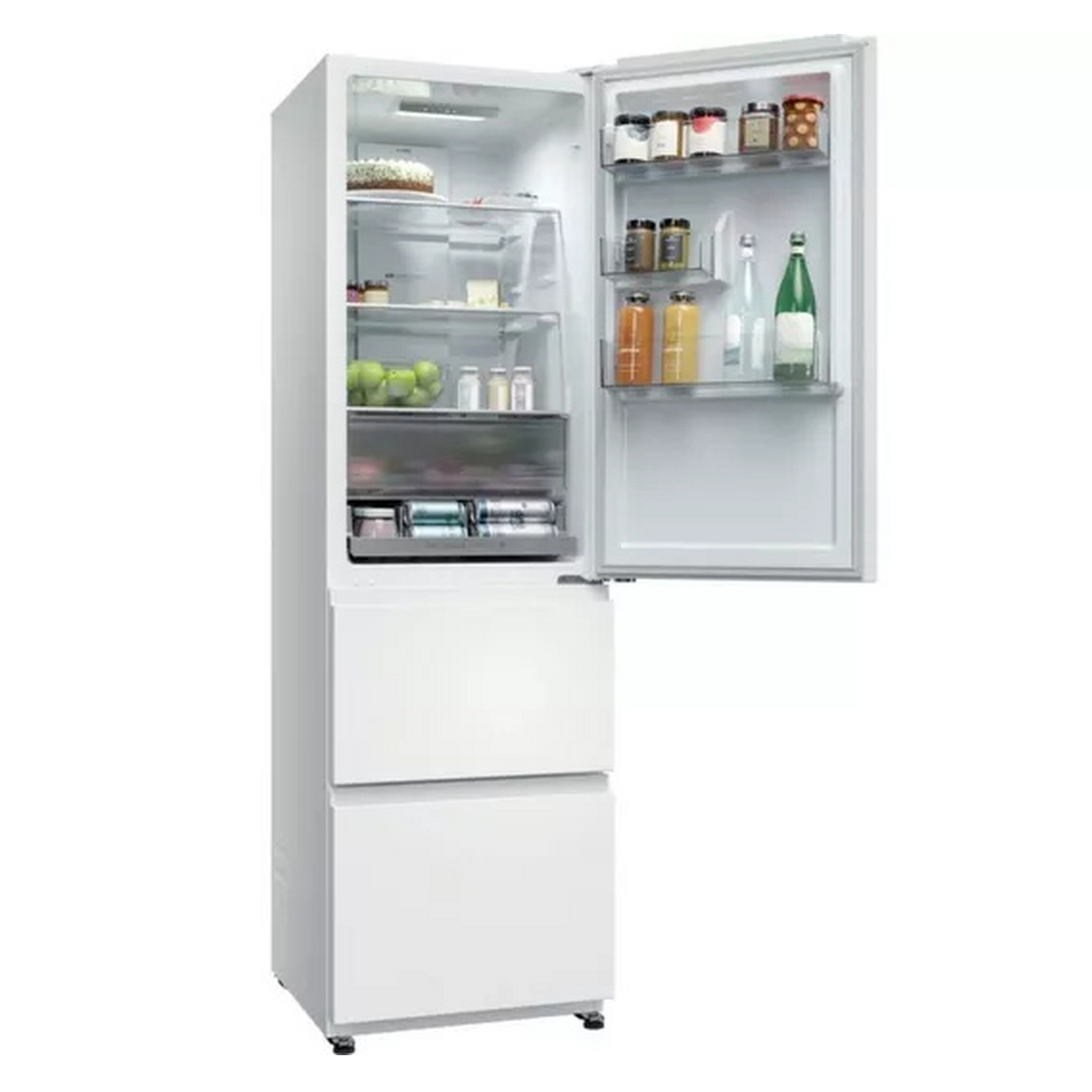 Haier HTR3518ENMWK 185cm High 60 40 Frost Free Fridge Freezer in White, photo 4