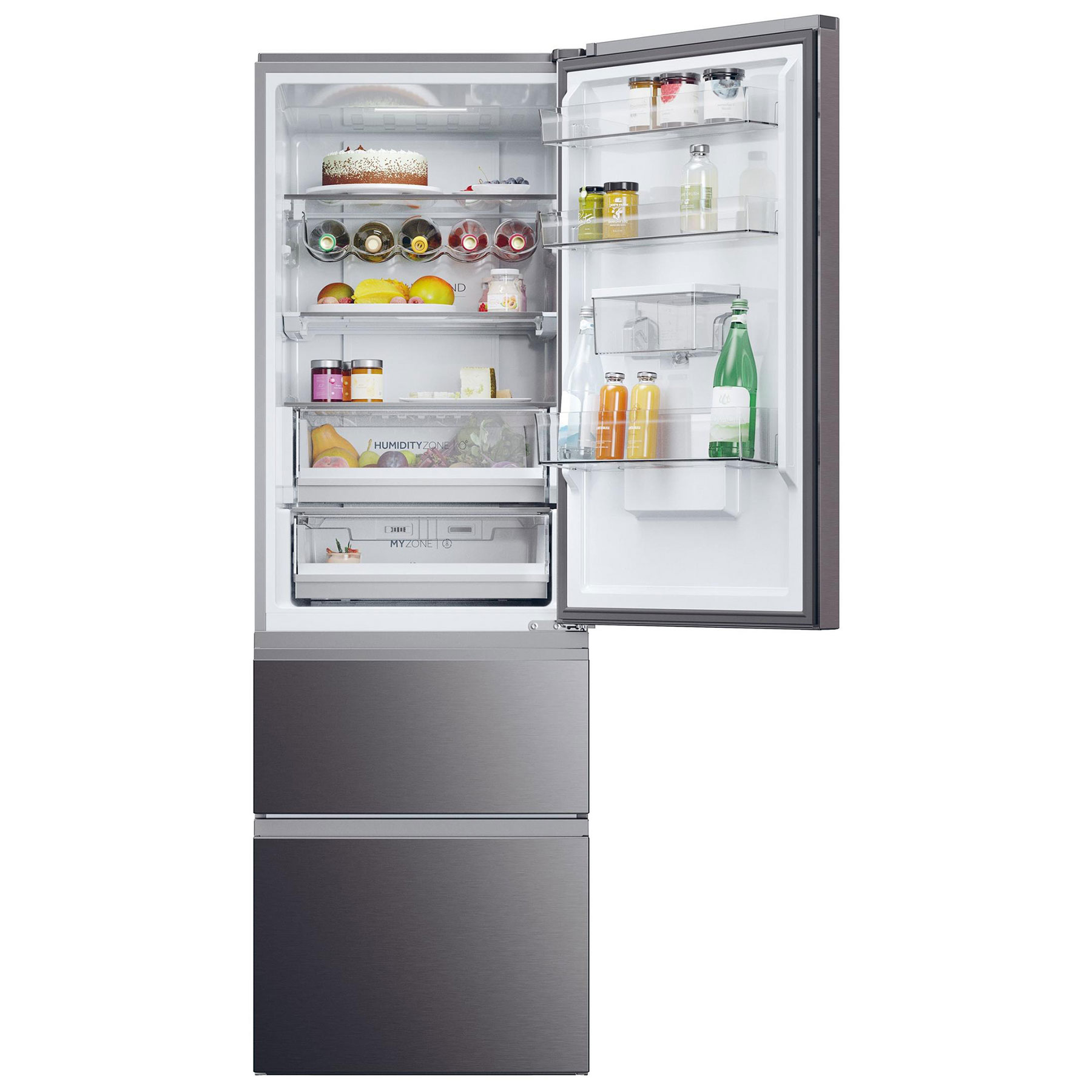 Haier HTW5618EWMP 185cm High 60 40 Frost Free Fridge Freezer in Dark I, photo 3