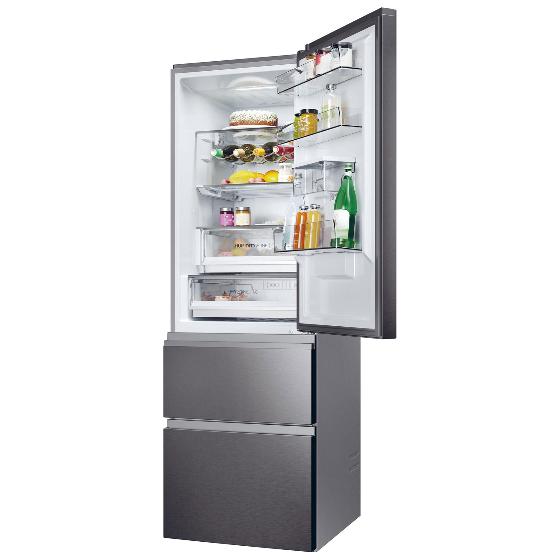 Haier HTW5618EWMP 185cm High 60 40 Frost Free Fridge Freezer in Dark I, photo 4