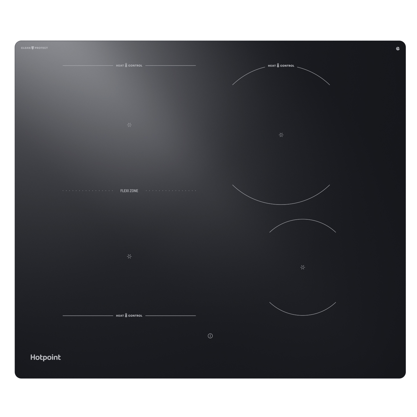 Hotpoint HTX6014DCF 60cm 4 Zone Induction Hob in Black with FlexiZone
