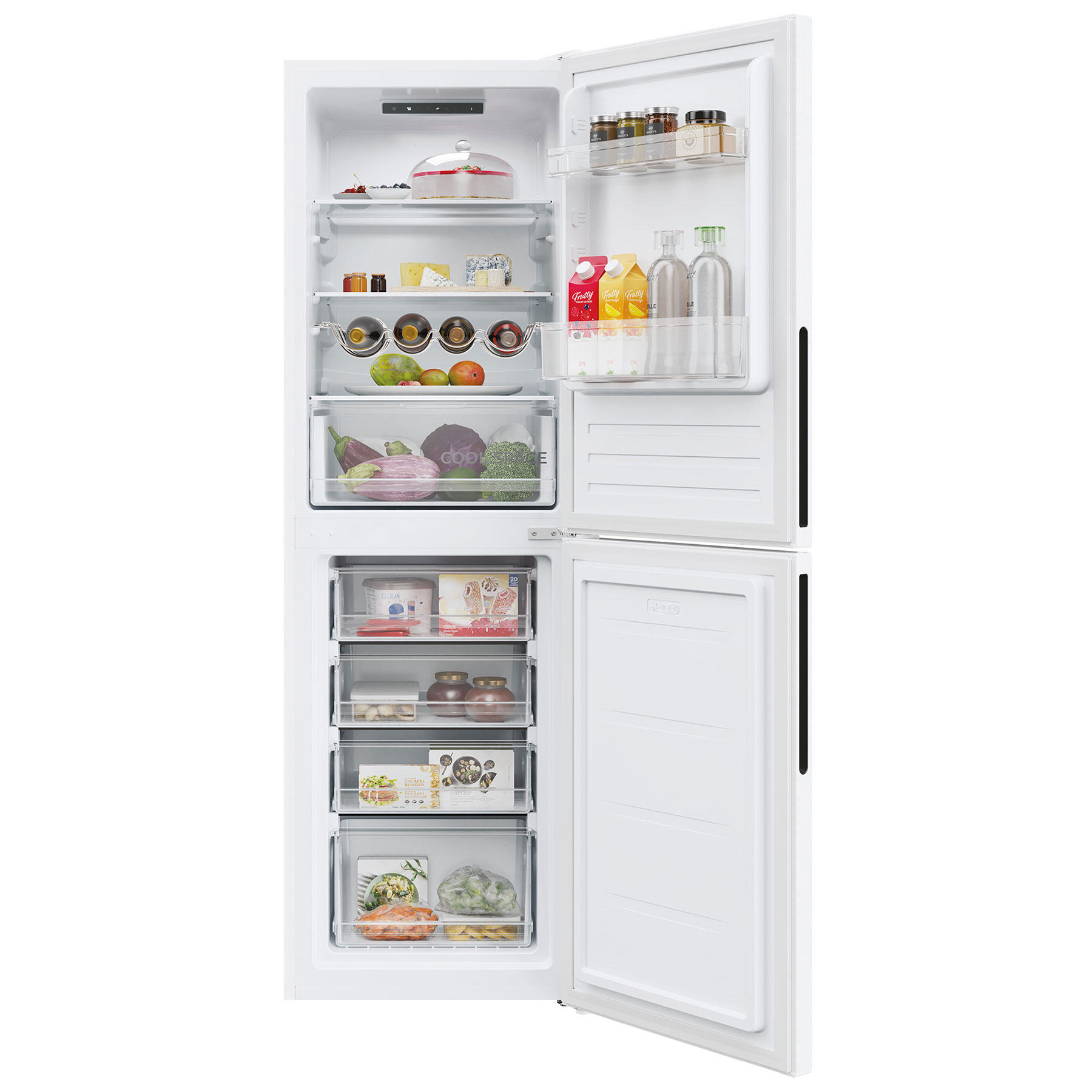 Hoover HVCT3L517EWK 176cm High 50 50 Fridge Freezer in White 55cm Wide, photo 2