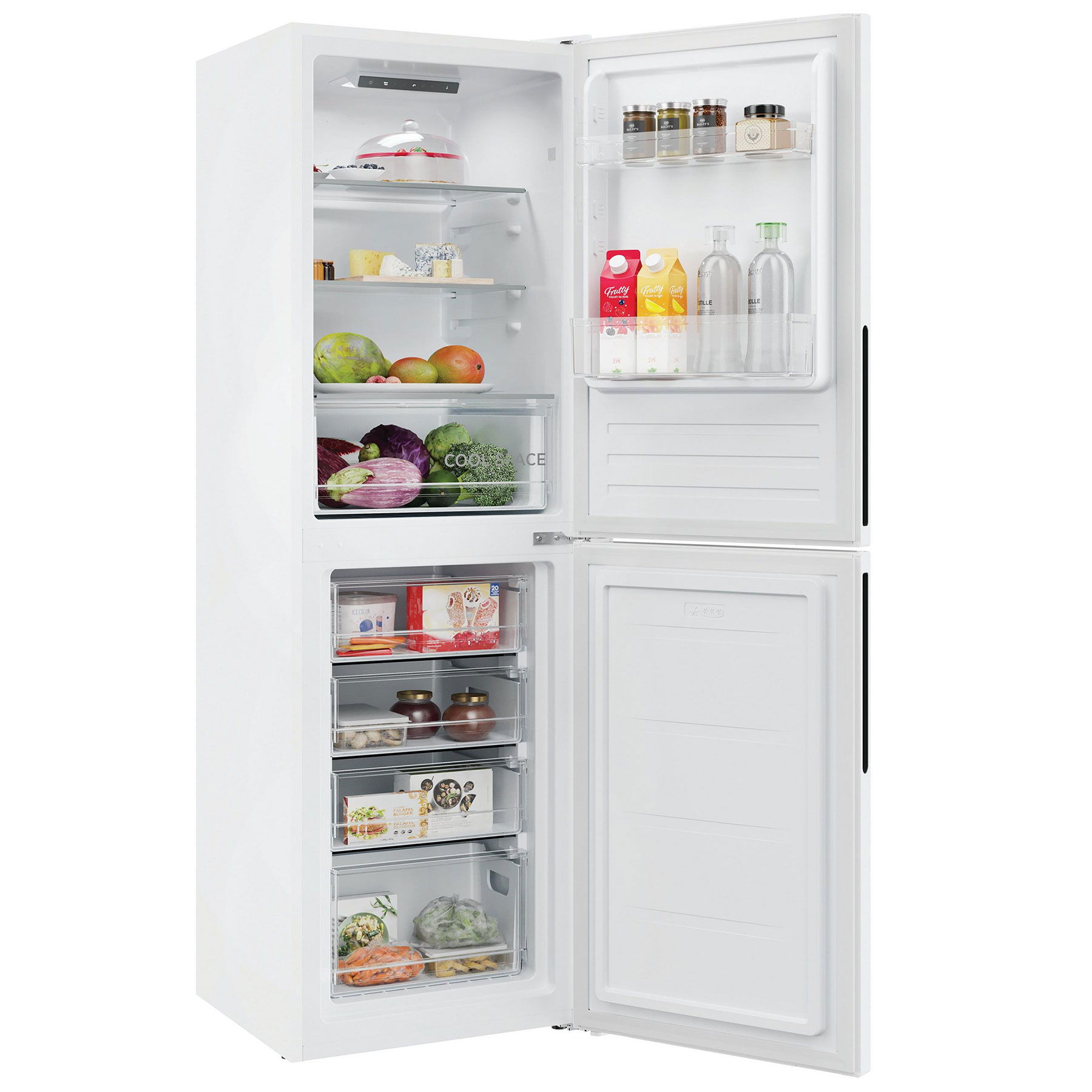 Hoover HVT3CLECKIHW 176cm High 50 50 Fridge Freezer in White 55cm Wide, photo 4