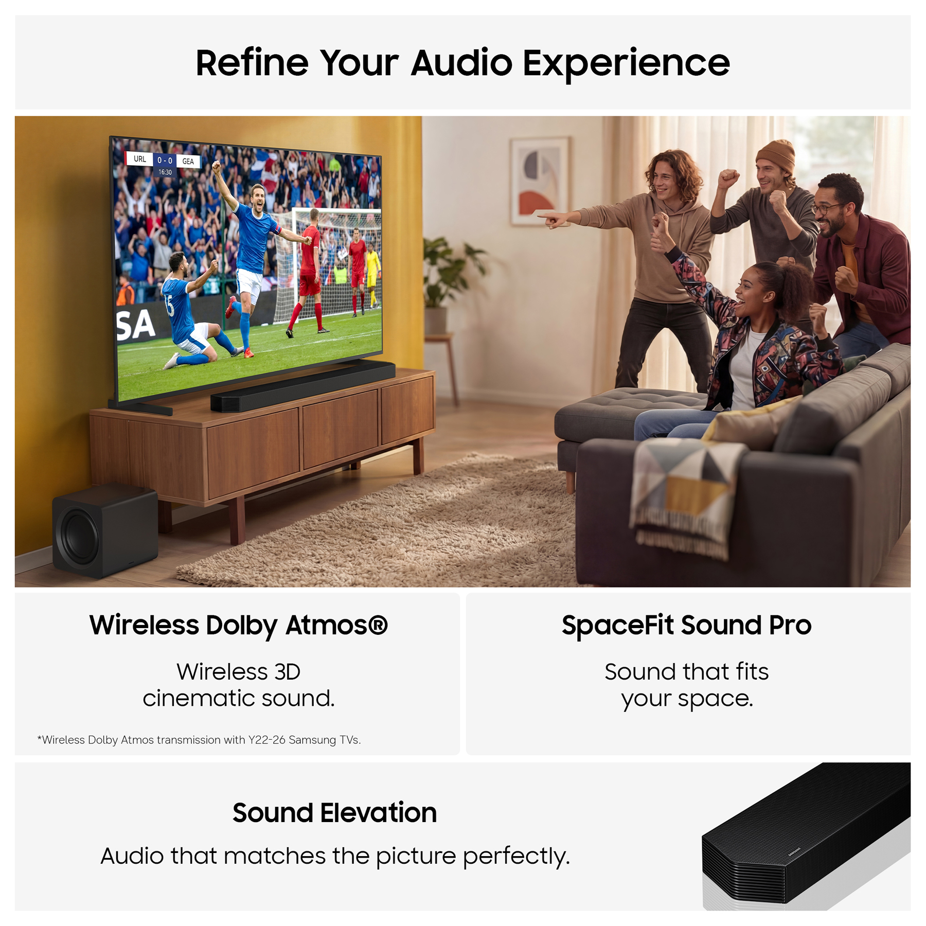 Samsung HW Q800H 5 1 2ch Q Series Wireless Dolby Atmos Soundbar Wirele, photo 4