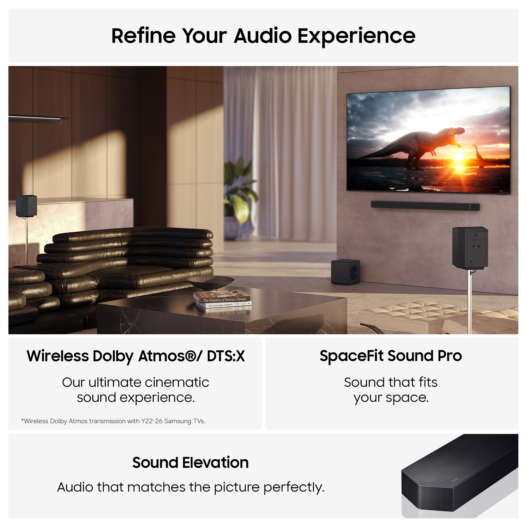 Samsung HW Q990H 11 1 4ch Q Series Wireless Dolby Atmos Soundbar AI Su, photo 4