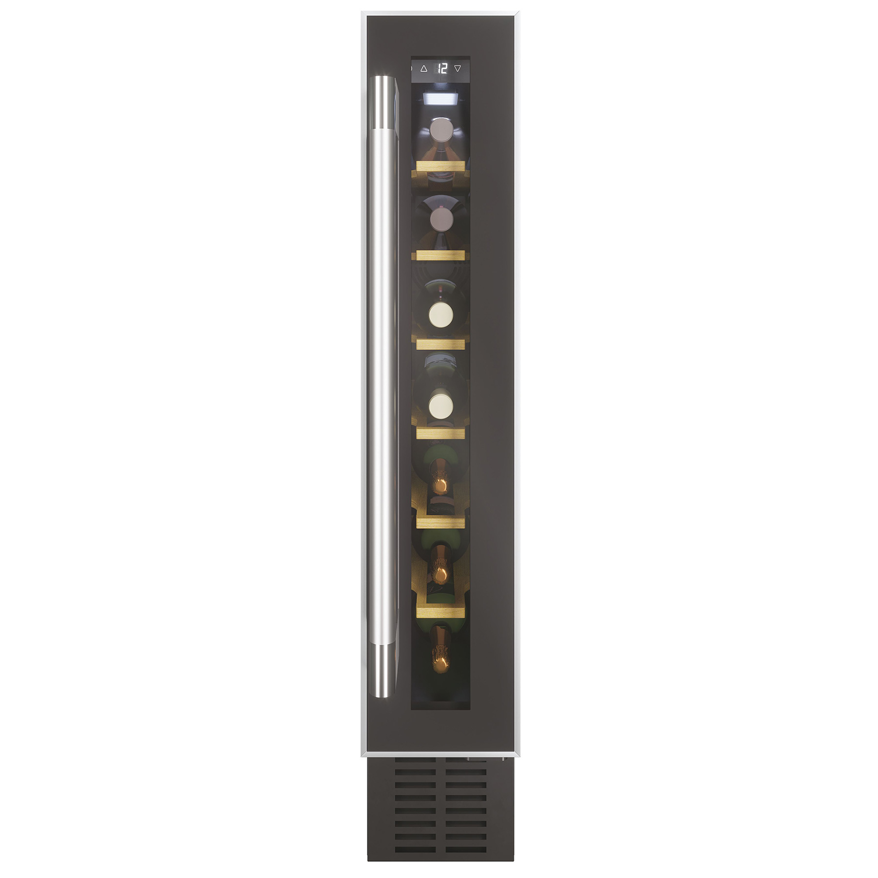 Hoover HWCB15UK1 15cm Integrated Wine Cooler in Black 7 Bottles