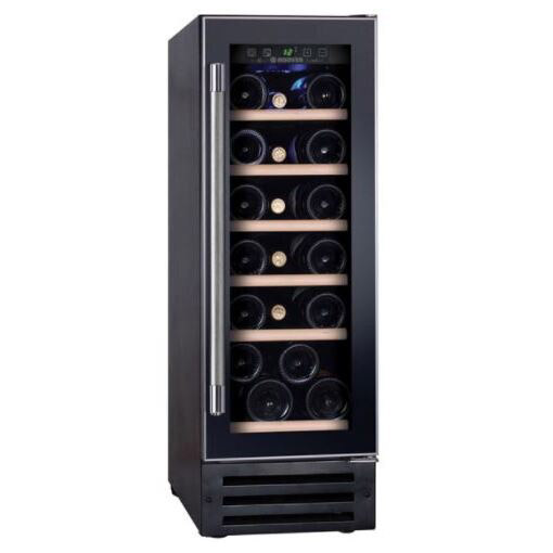 Image of Hoover HWCB30UKN 30cm Freestanding Wine Cooler in Black 20 Bottles