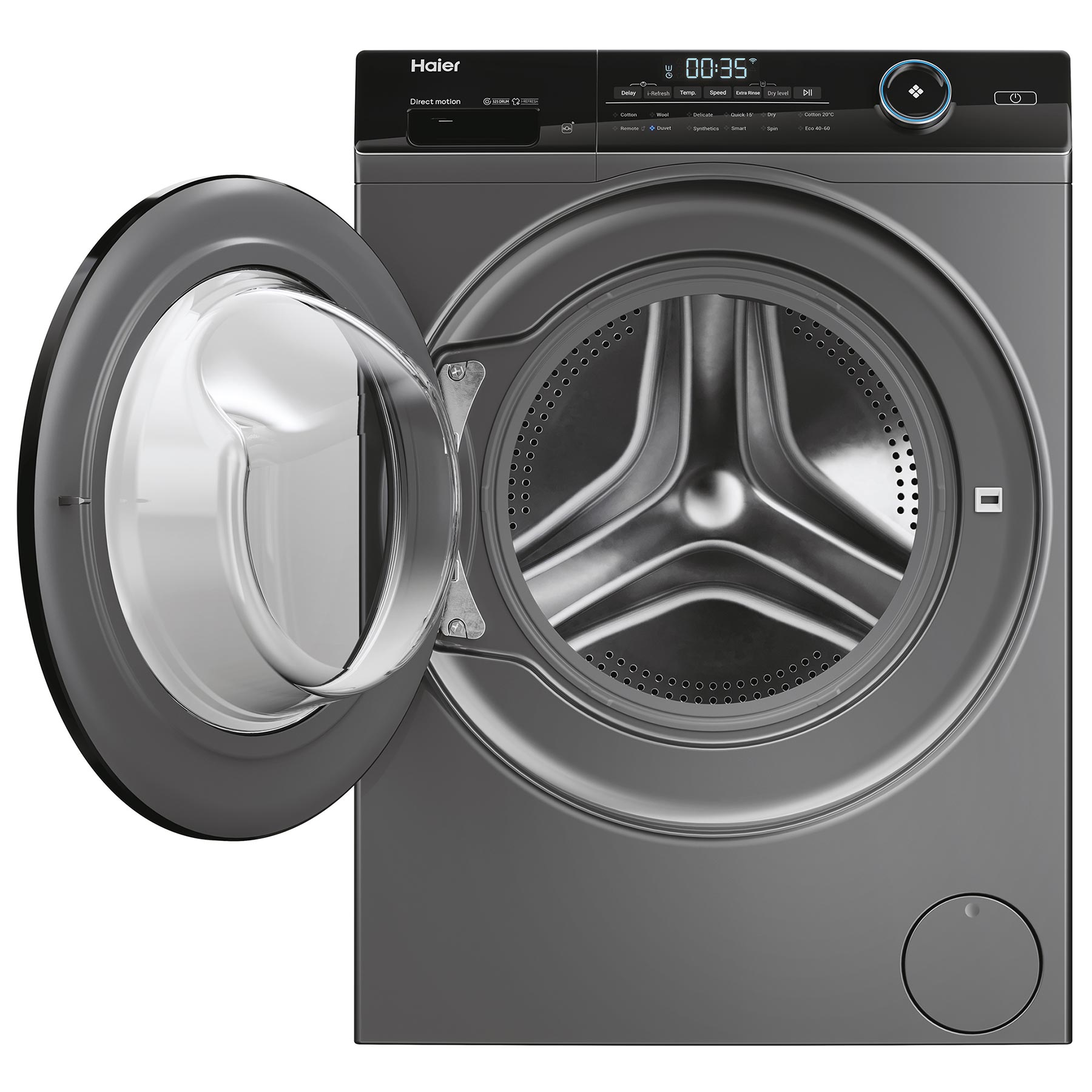 Haier HWD90B14959S8NUK I-Pro Series 5 9kg/6kg 1400 Spin Washer Dryer in Graphite for Efficient Laundry, photo 2
