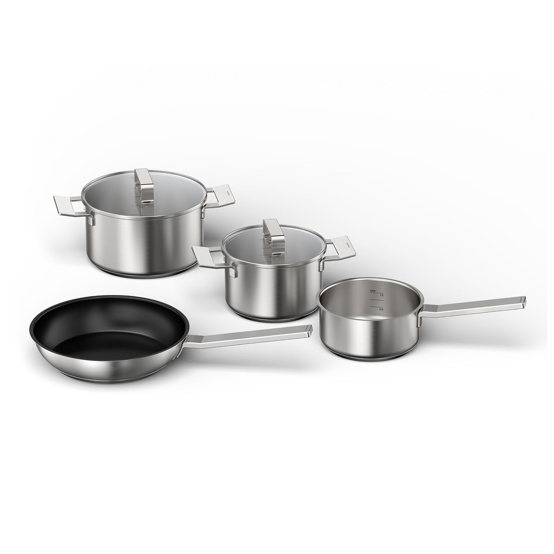 Image of Siemens HZ9SE040 Four Piece Pan Set Suited For Induction