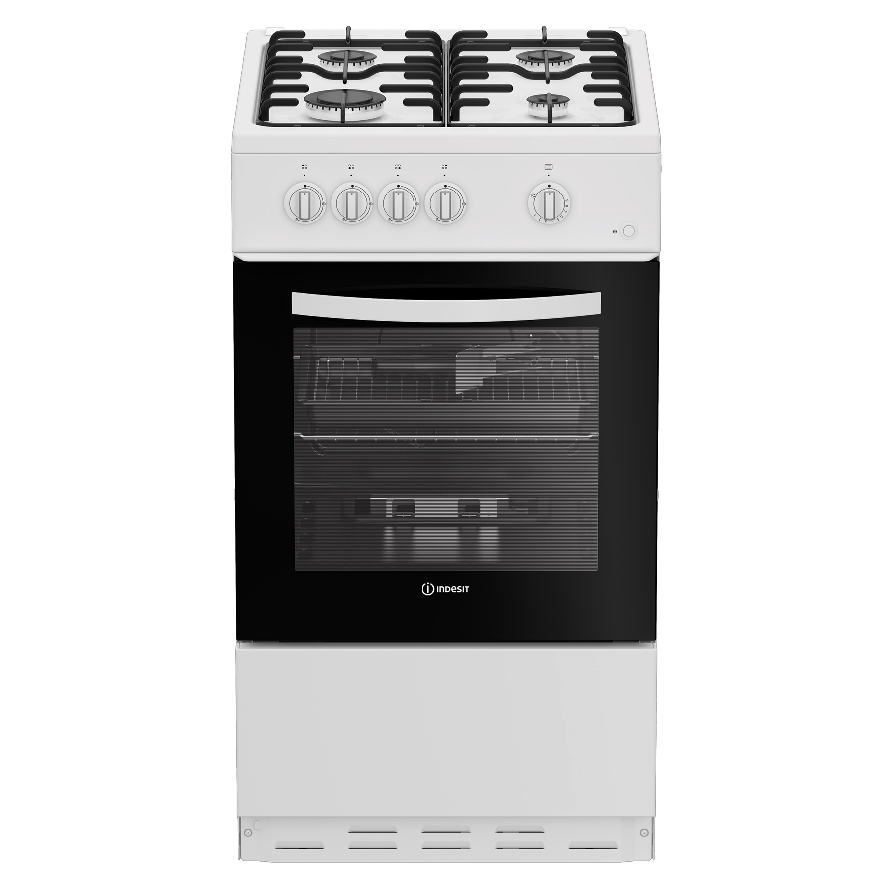 Indesit I5G1KMW 50cm Single Oven Gas Cooker in White 55 Litres