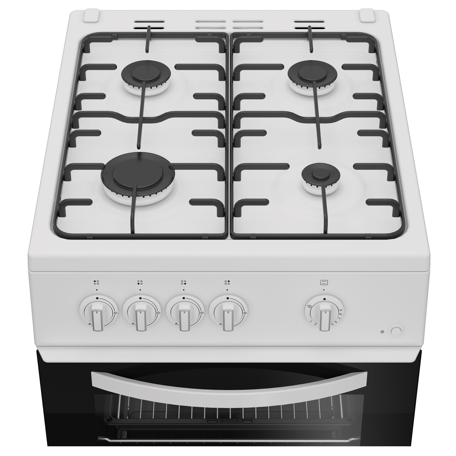 Indesit I5G1KMW 50cm Single Oven Gas Cooker in White 55 Litres, photo 3